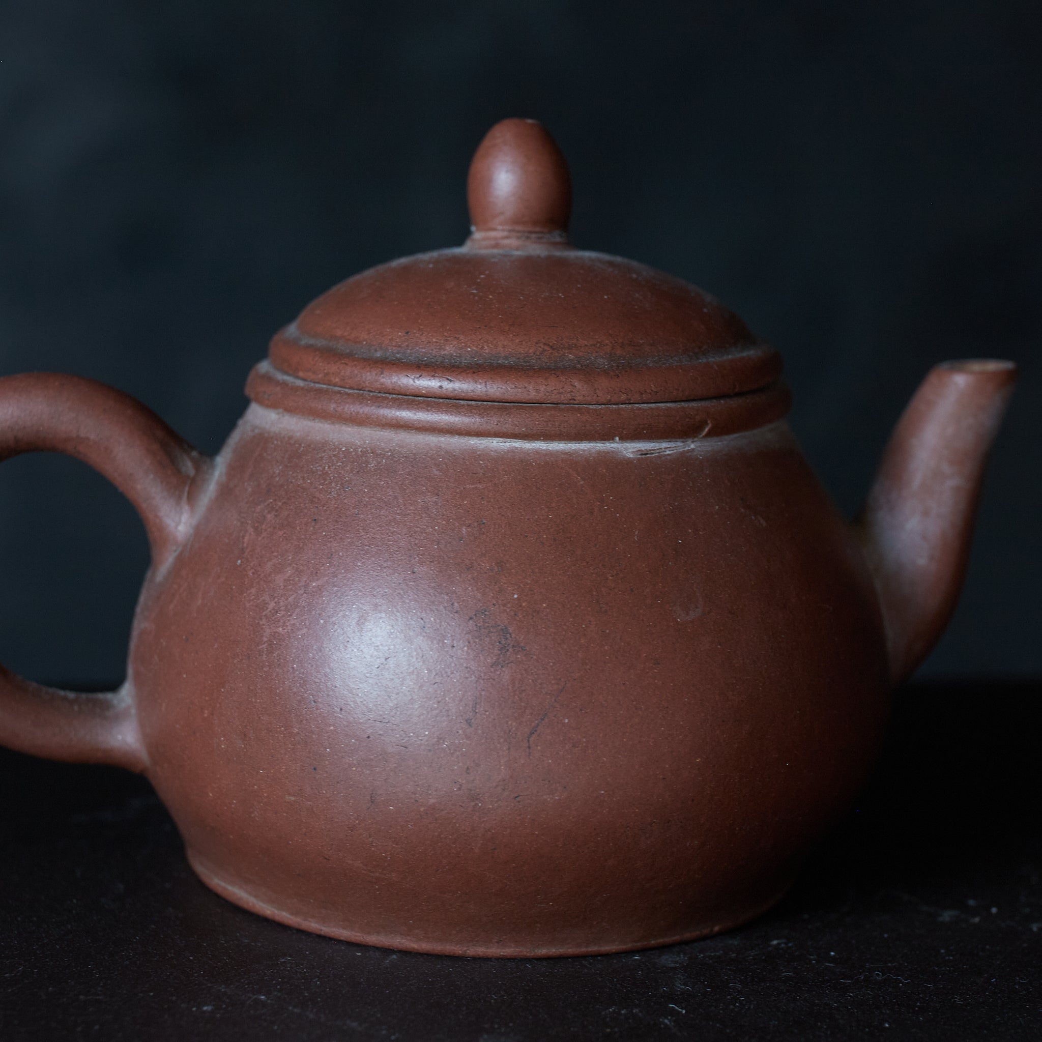 Qing Vermillion mud ancient tea pot Qing Dynasty/1616-1911CE