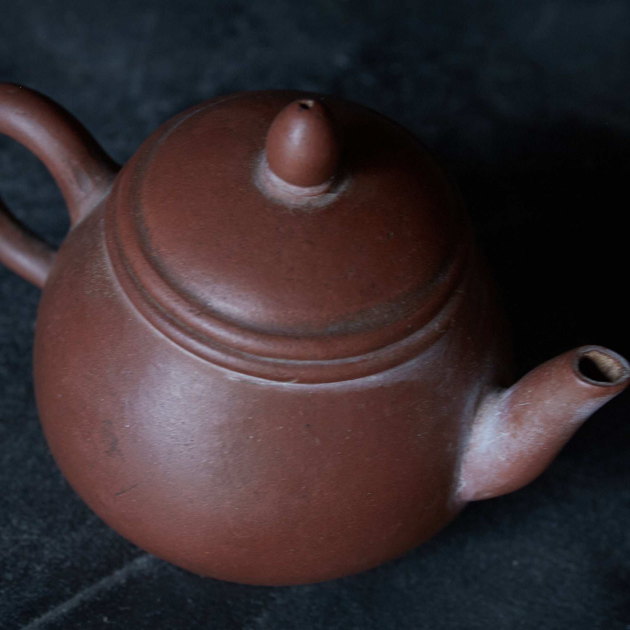 Qing Vermillion mud ancient tea pot Qing Dynasty/1616-1911CE