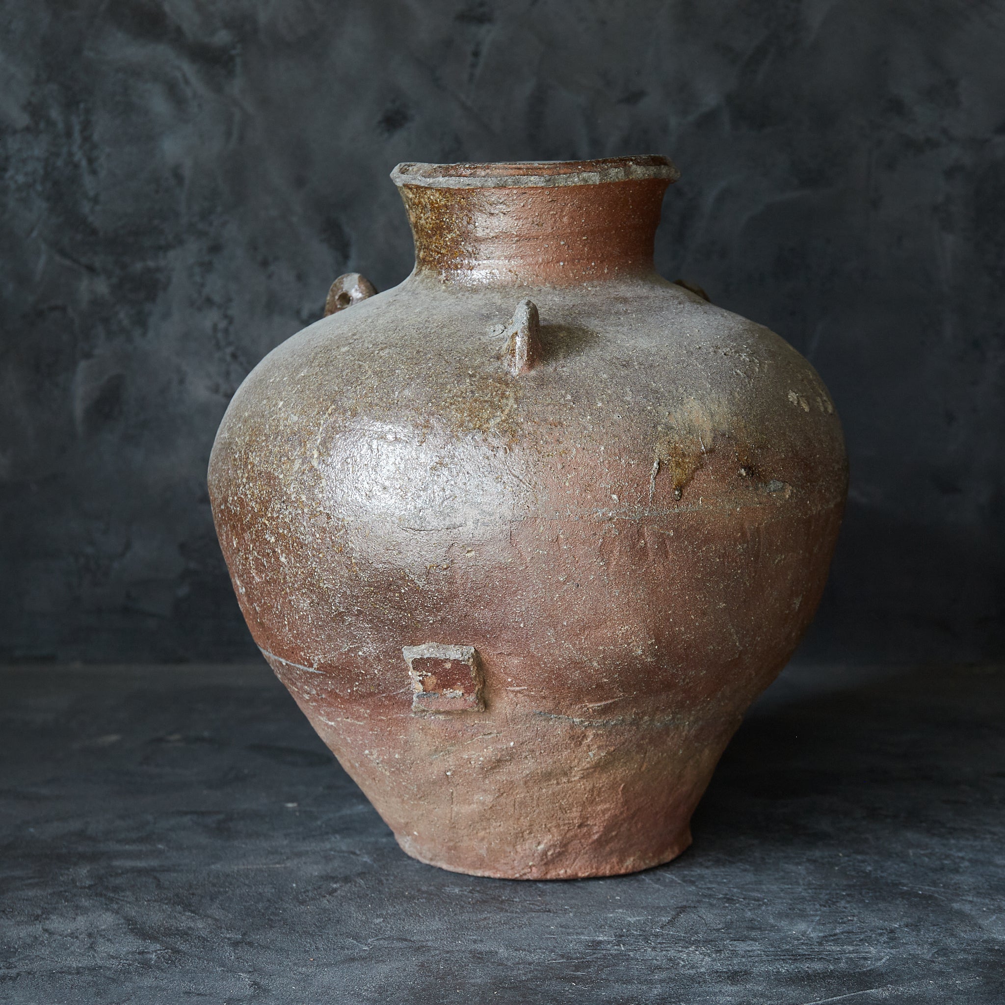 Old Bizen Three-eared Jar, Muromachi Period, Muromachi Period/1336-1573CE