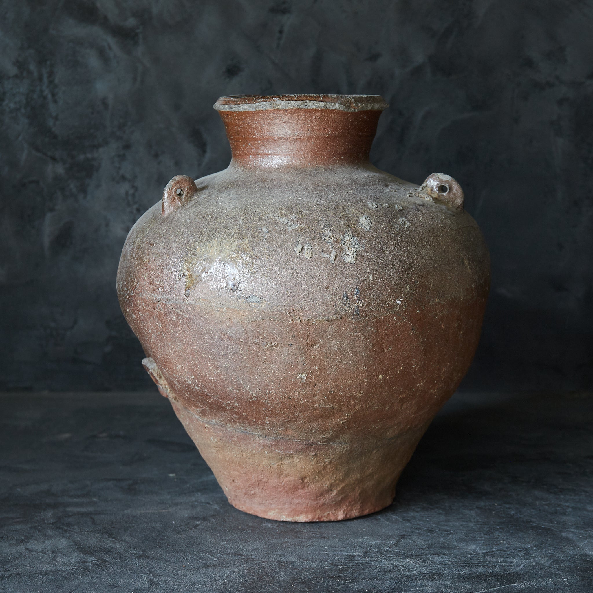 Old Bizen Three-eared Jar, Muromachi Period, Muromachi Period/1336-1573CE