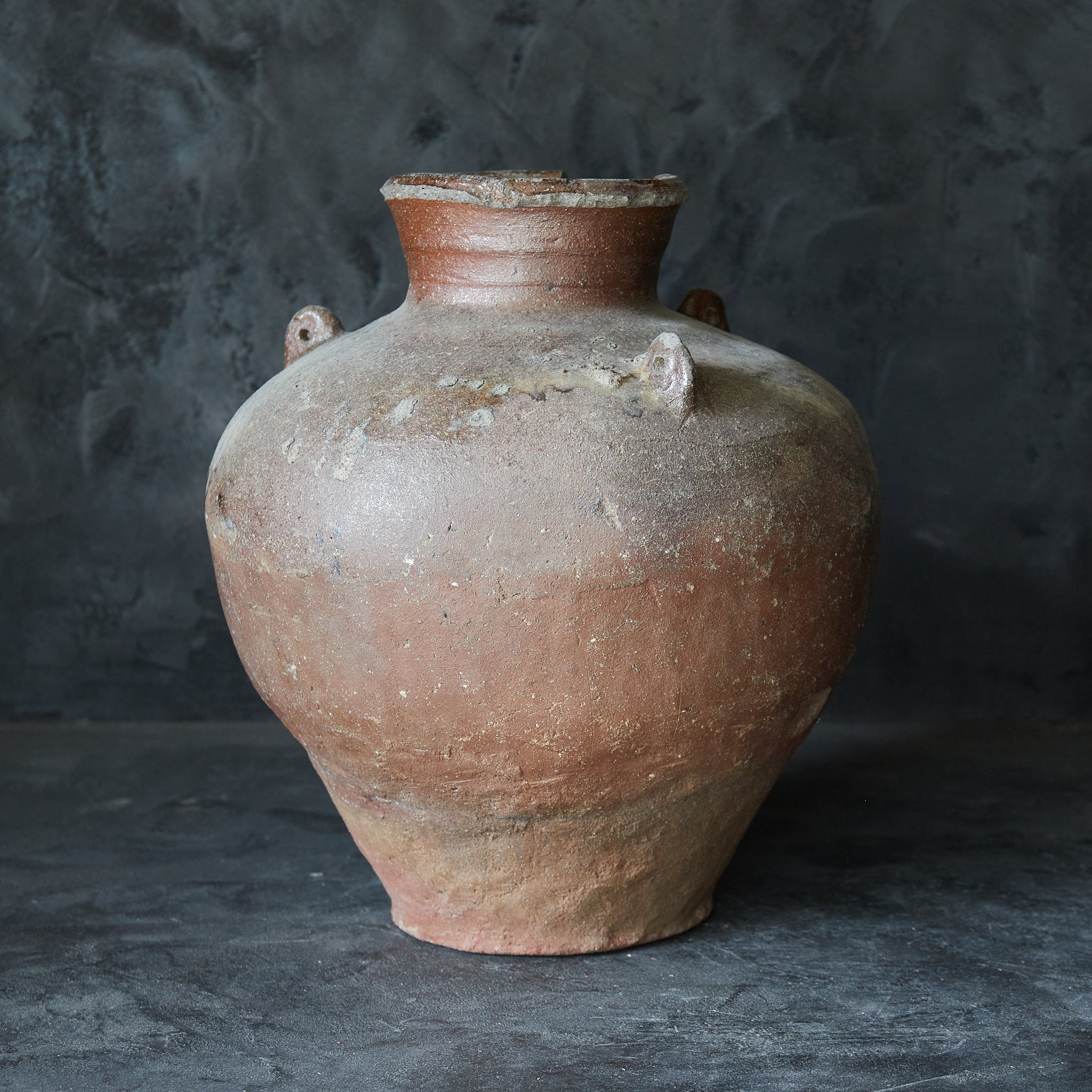 Old Bizen Three-eared Jar, Muromachi Period, Muromachi Period/1336-1573CE