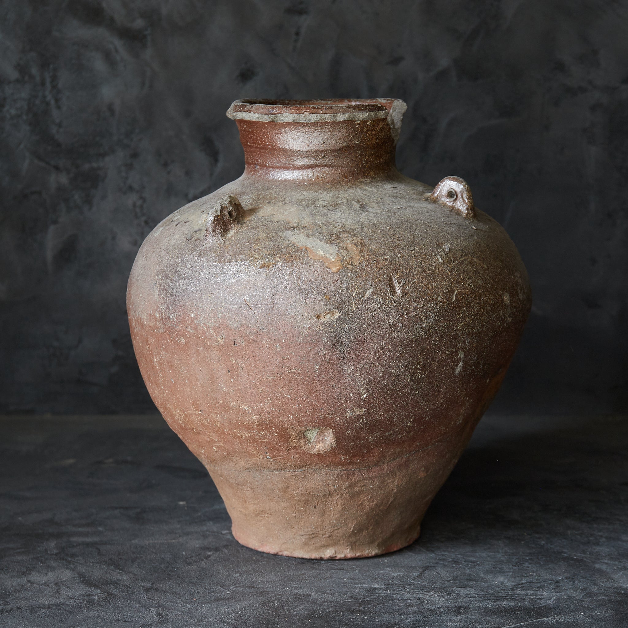 Old Bizen Three-eared Jar, Muromachi Period, Muromachi Period/1336-1573CE