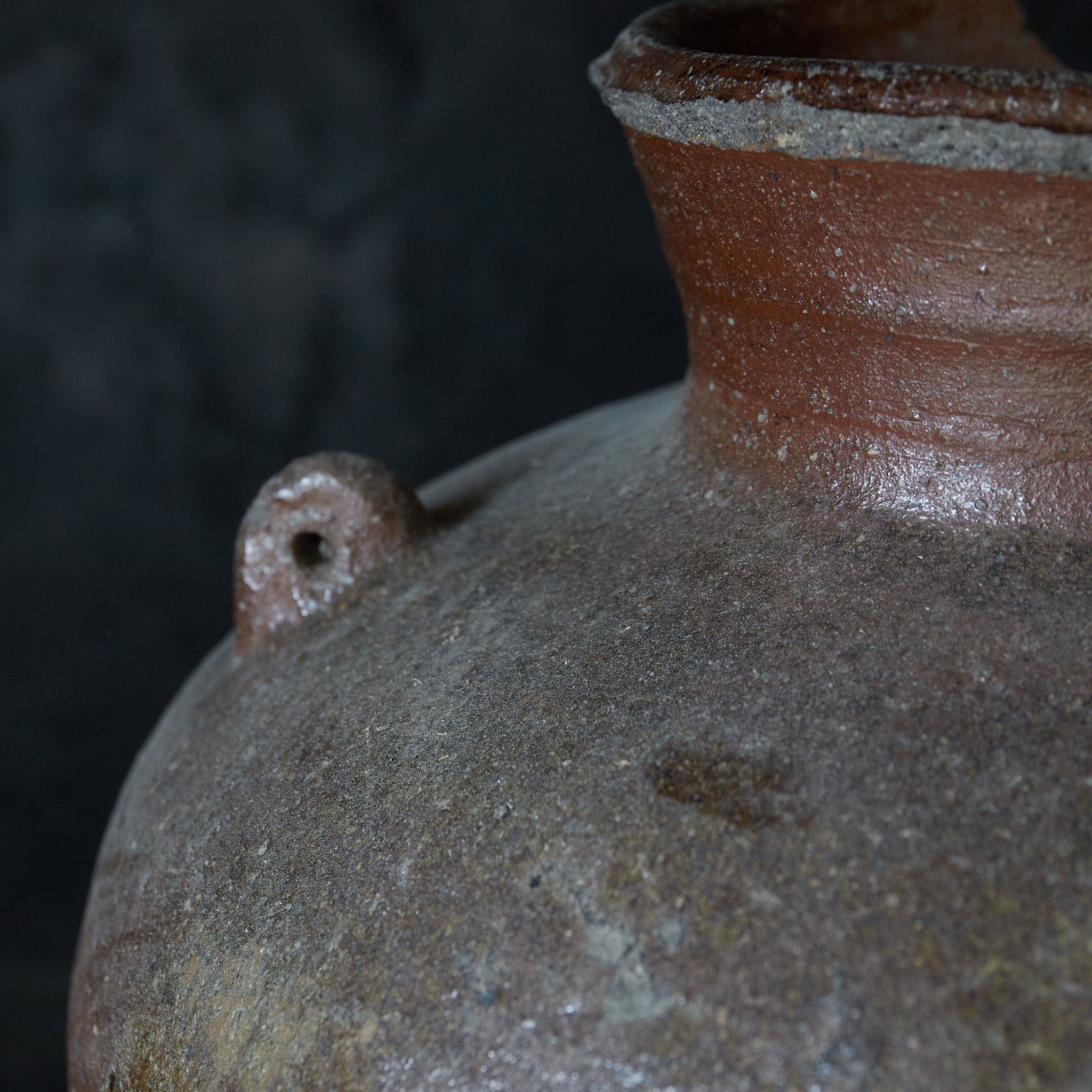 Old Bizen Three-eared Jar, Muromachi Period, Muromachi Period/1336-1573CE