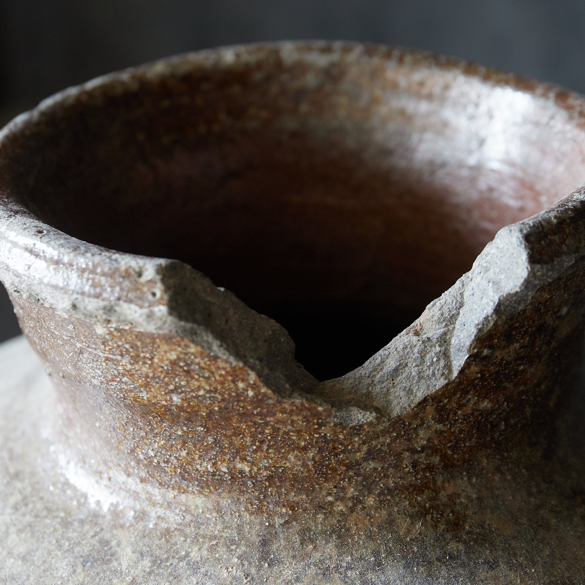 Old Bizen Three-eared Jar, Muromachi Period, Muromachi Period/1336-1573CE