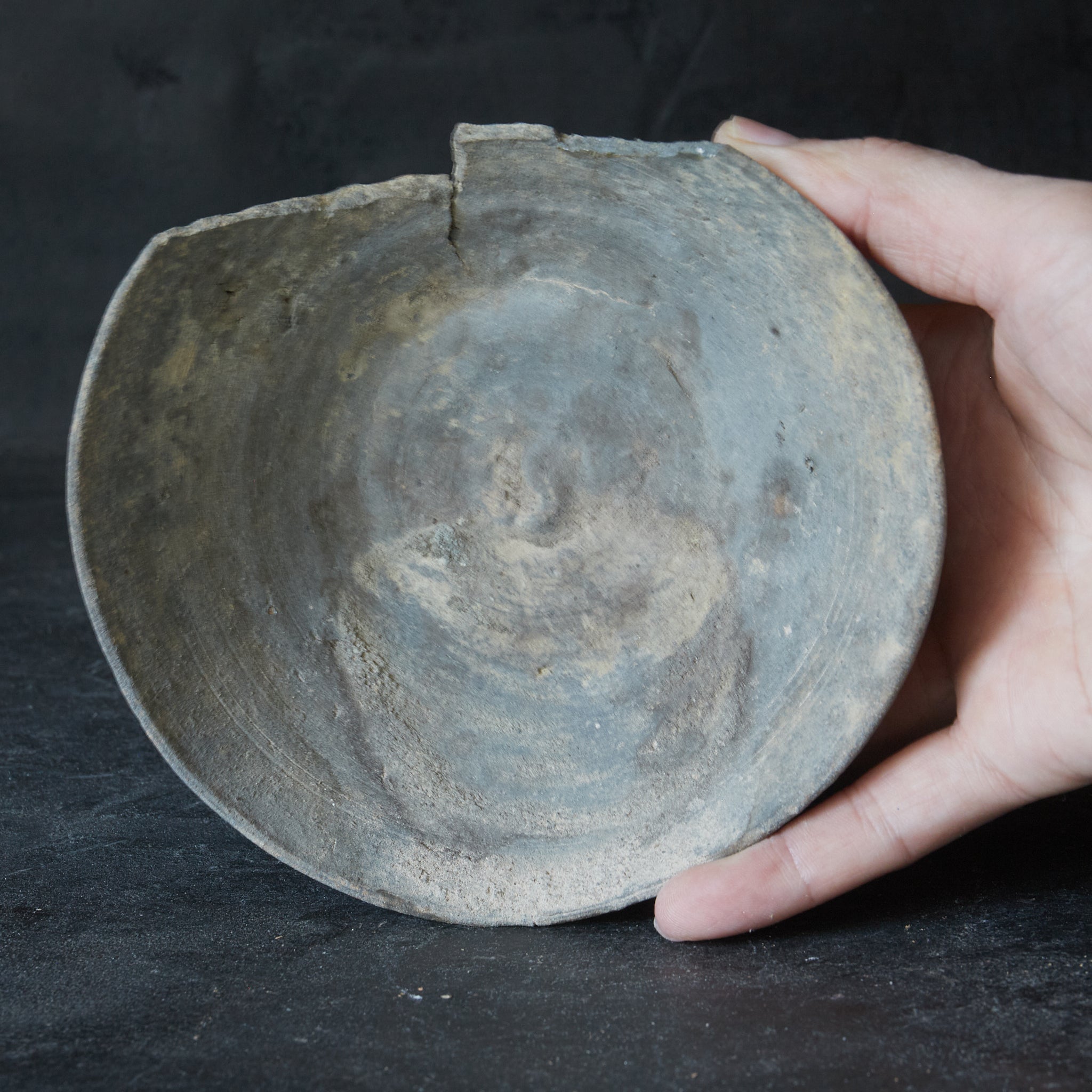 Sueki bowl-shaped pottery remains from the Kofun period/250-581CE