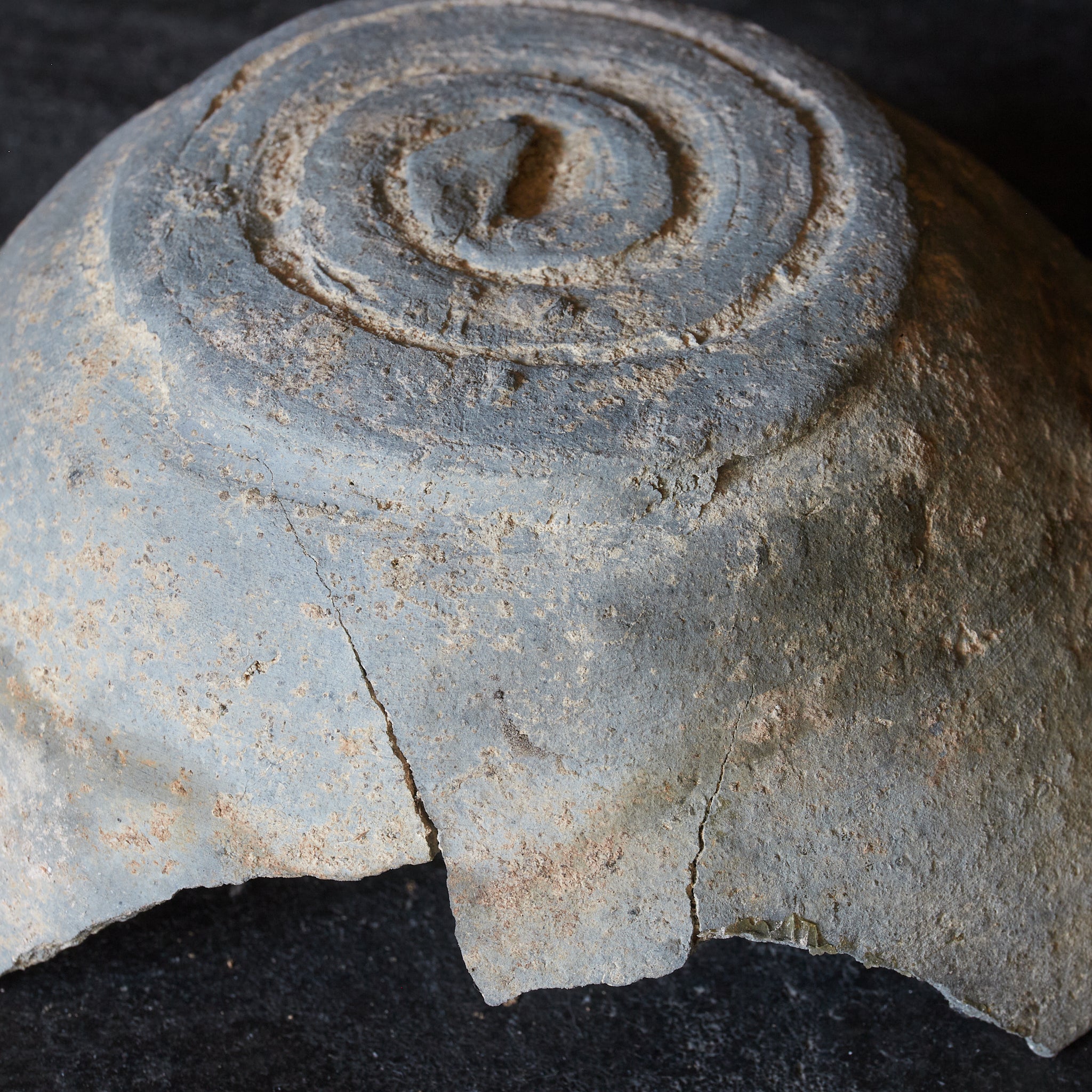 Sueki bowl-shaped pottery remains from the Kofun period/250-581CE