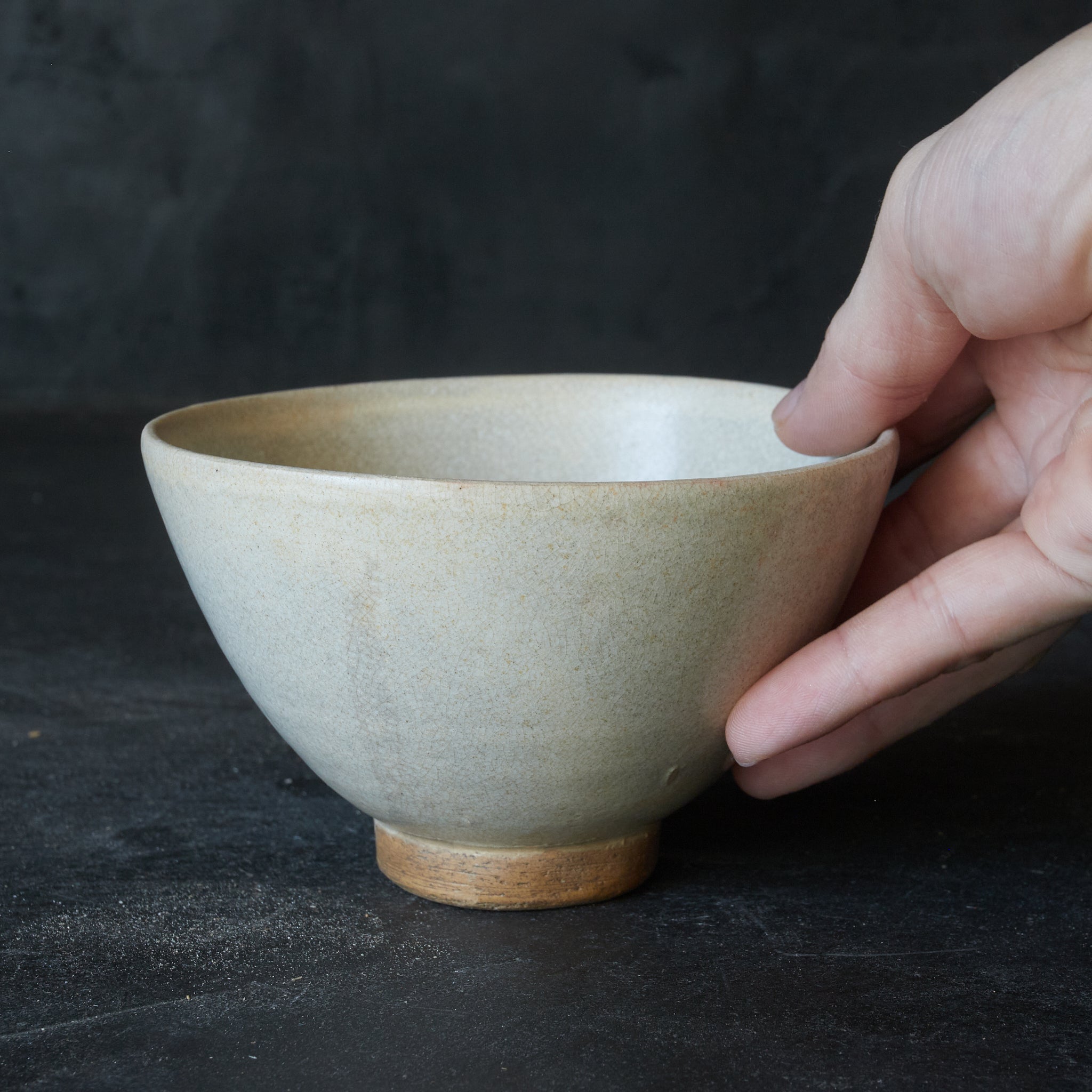 Khmer ash-glazed tea bowl, 12th-16th century