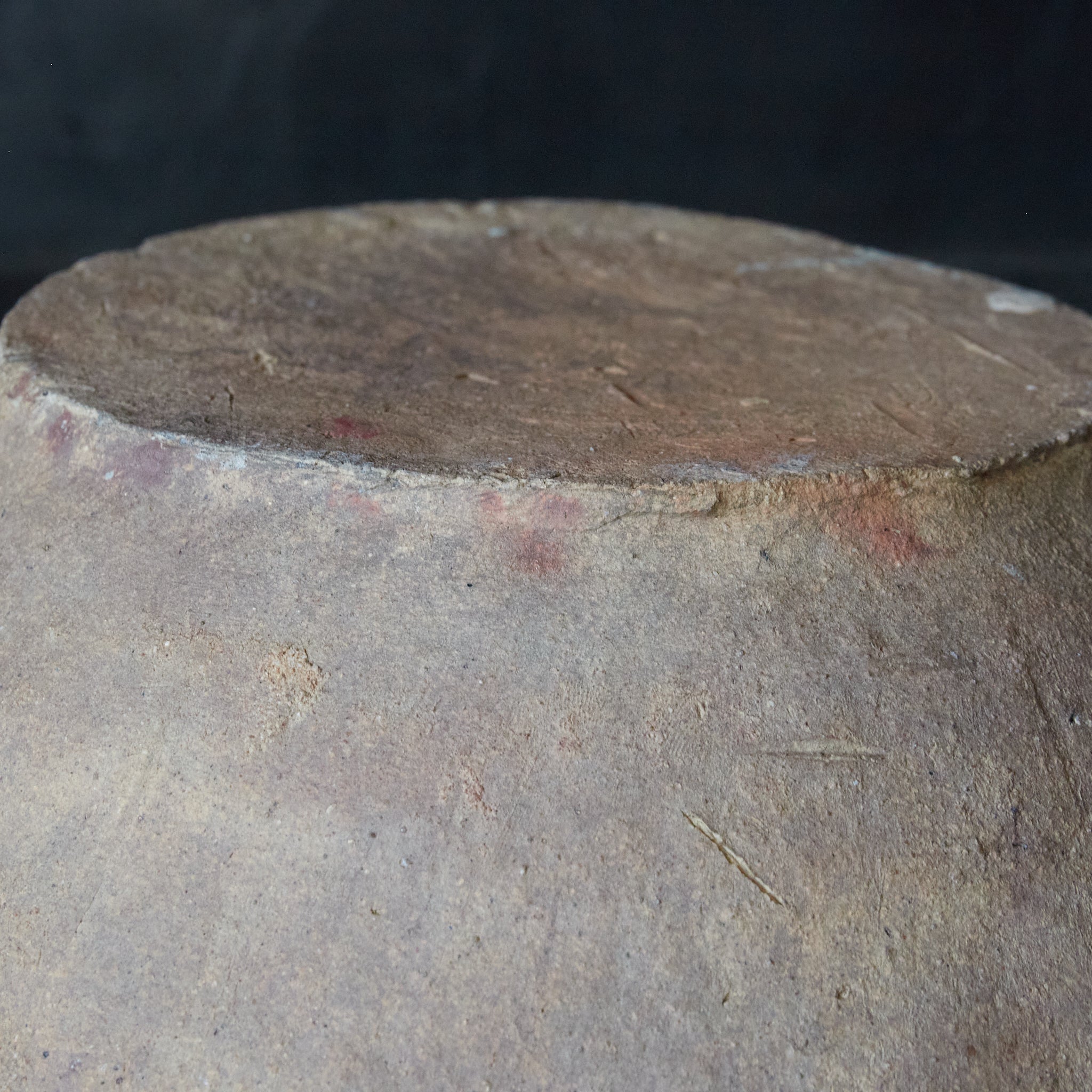 Old Tokoname Three-mouthed Large Bowl, Kamakura Period/1185-1333CE