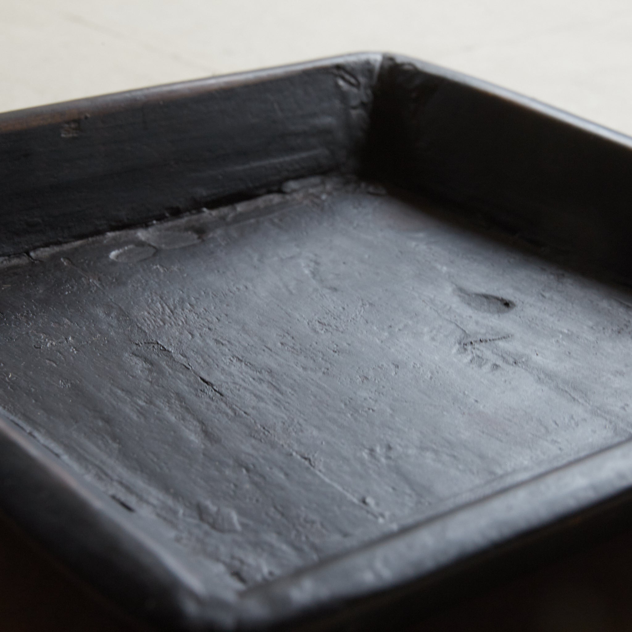 Yi Dynasty, four-sided sencha tea tray with beautiful wood finish, Joseon Dynasty/1392-1897CE