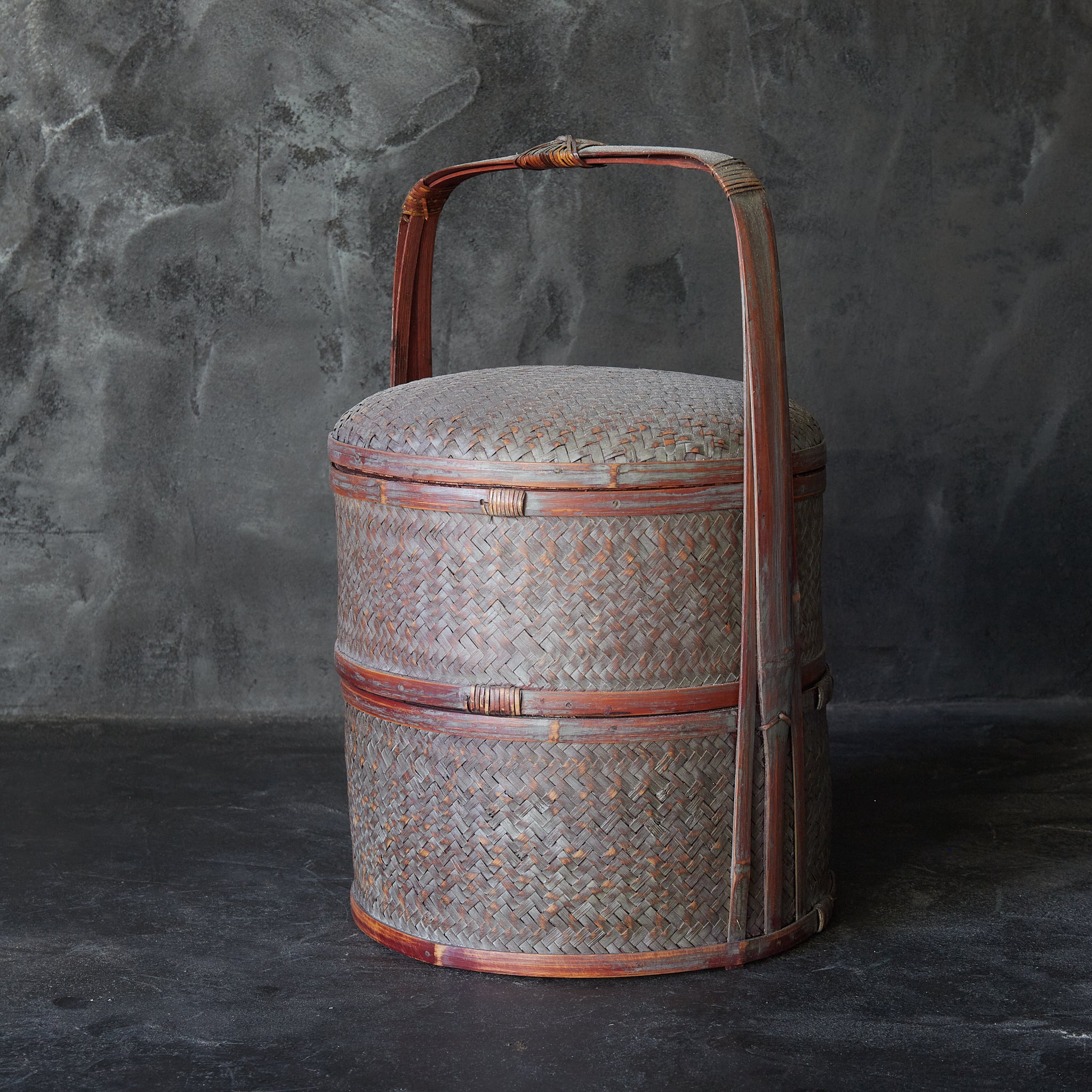 Tea ceremony: Old bamboo tea basket, Meiji period/1868-1912CE