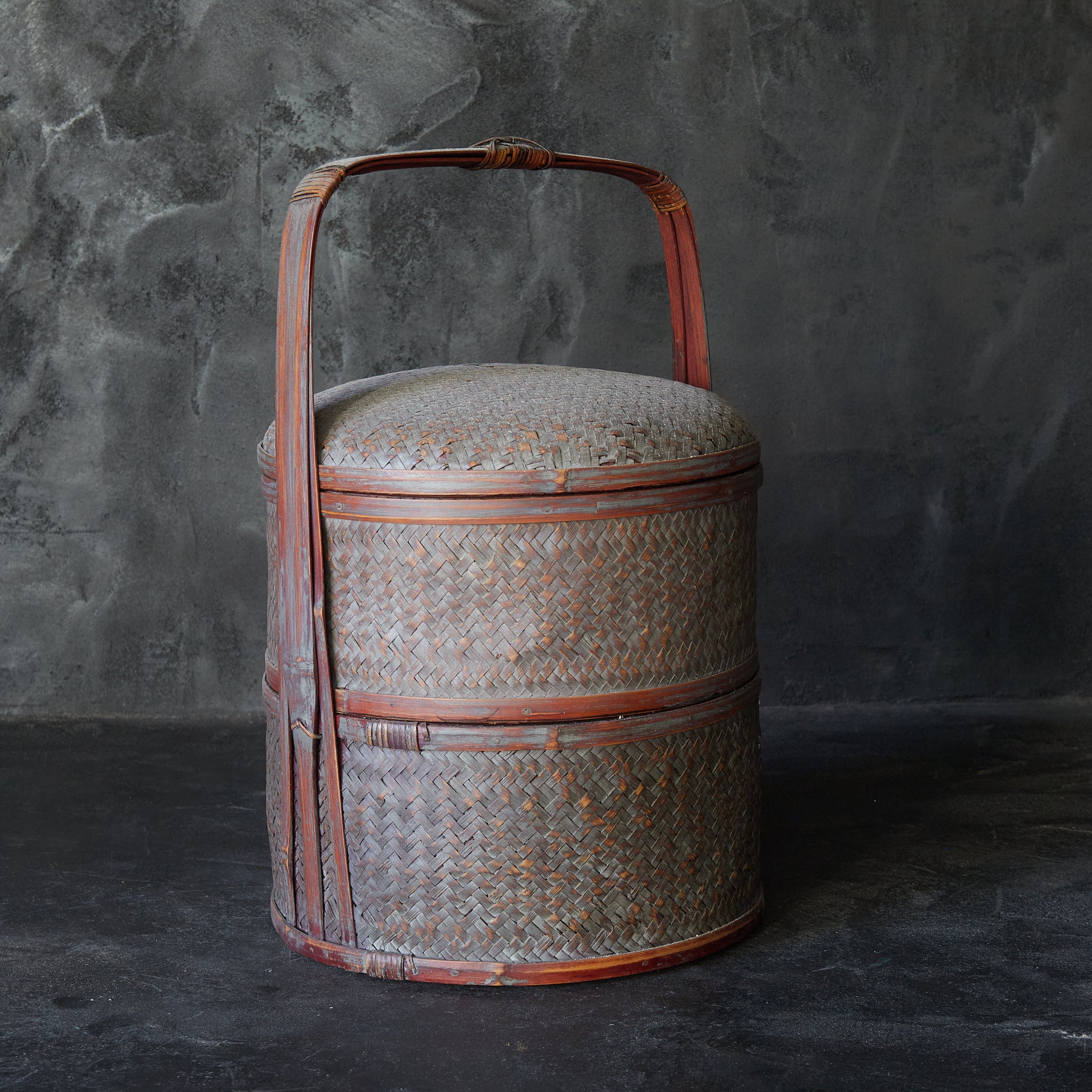 Tea ceremony: Old bamboo tea basket, Meiji period/1868-1912CE