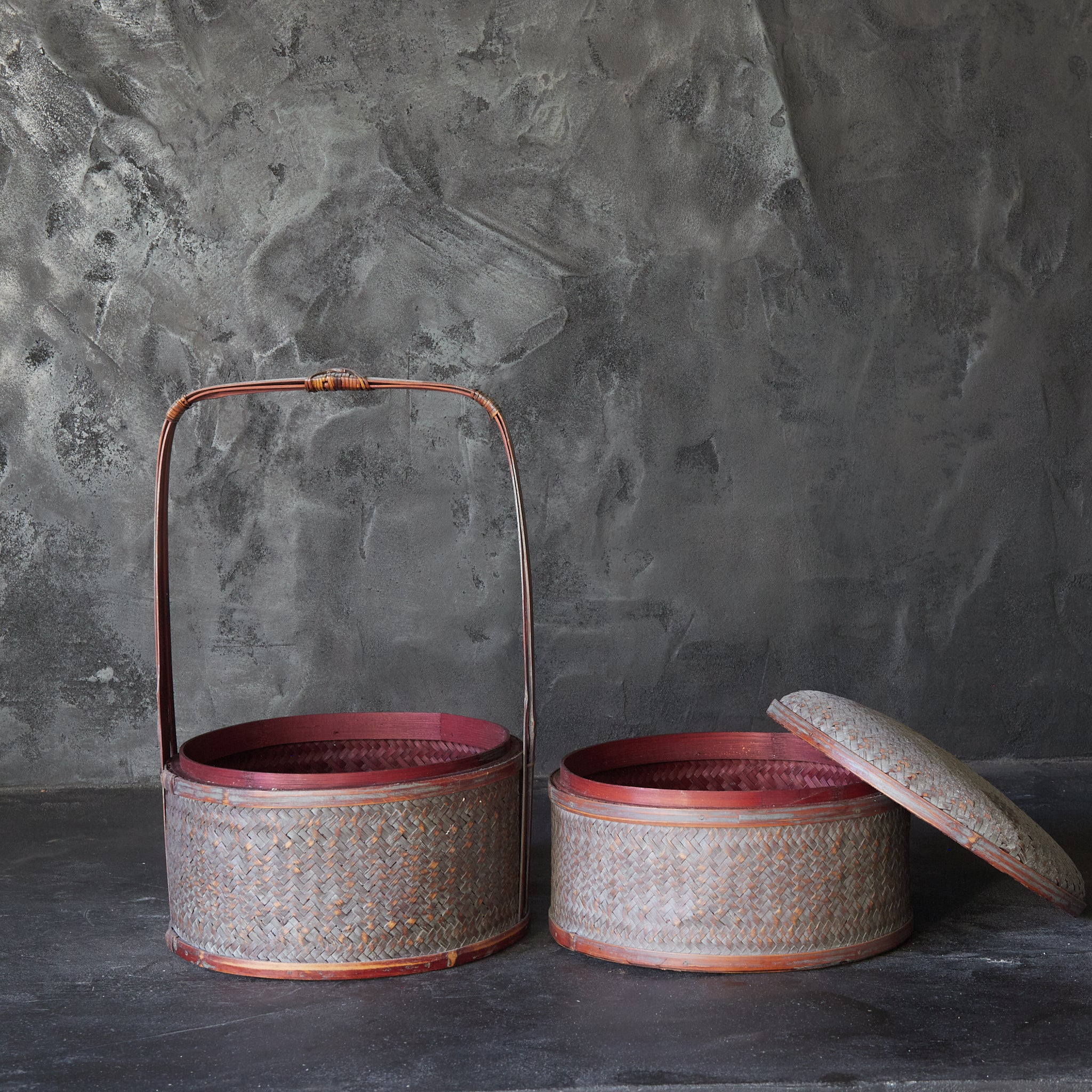 Tea ceremony: Old bamboo tea basket, Meiji period/1868-1912CE