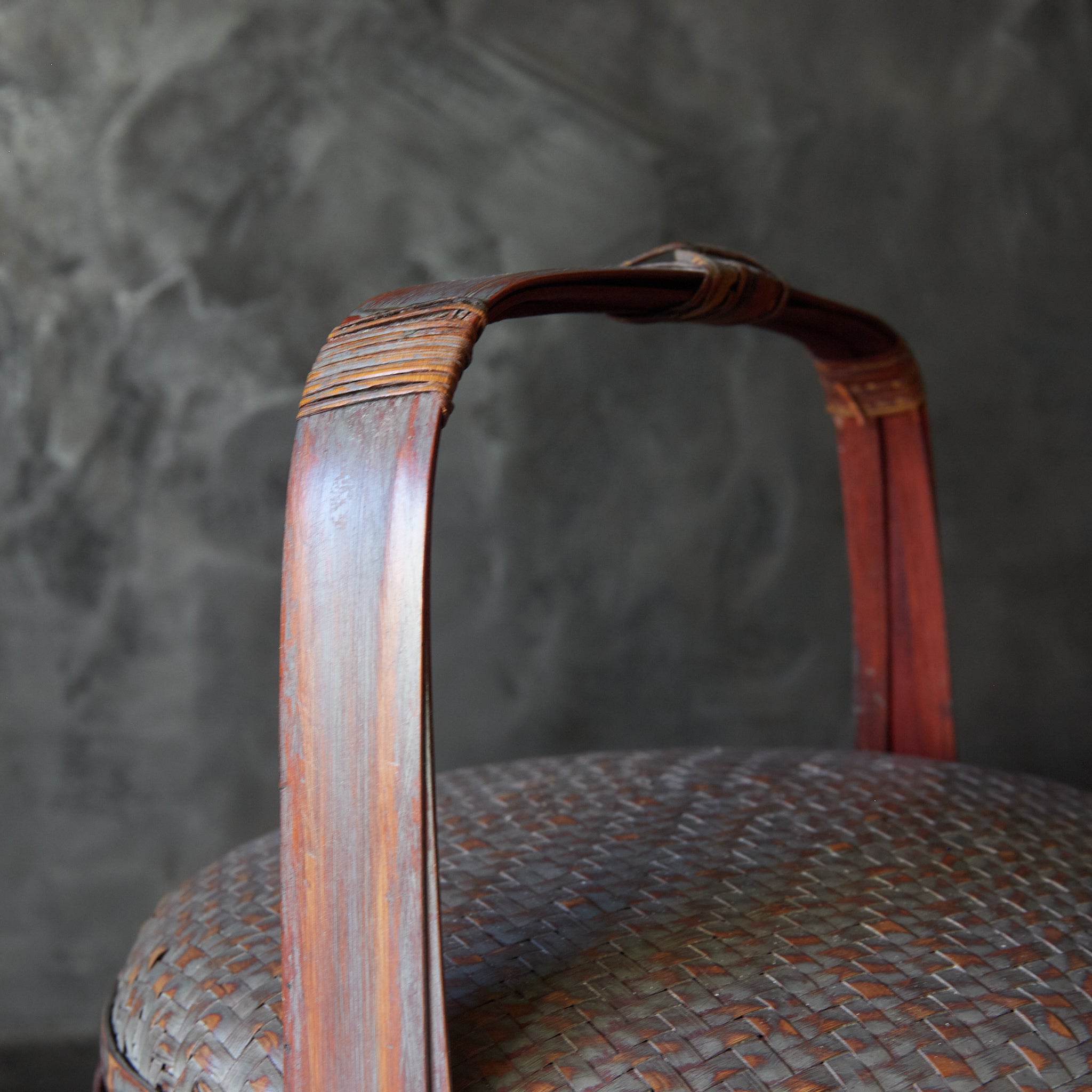 Tea ceremony: Old bamboo tea basket, Meiji period/1868-1912CE