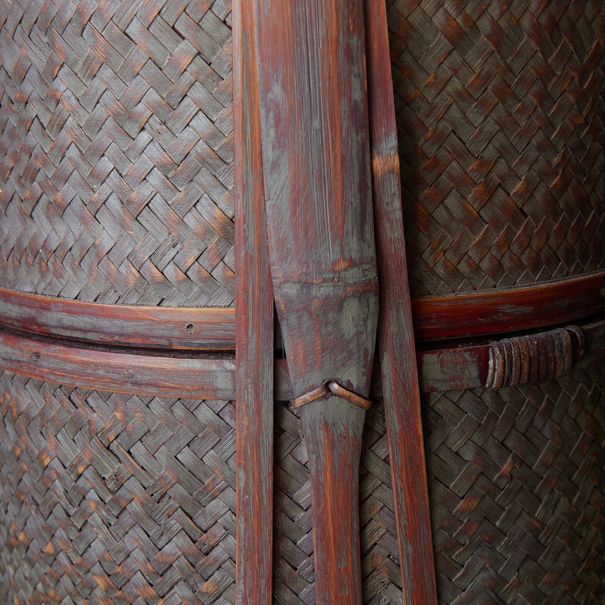 Tea ceremony: Old bamboo tea basket, Meiji period/1868-1912CE