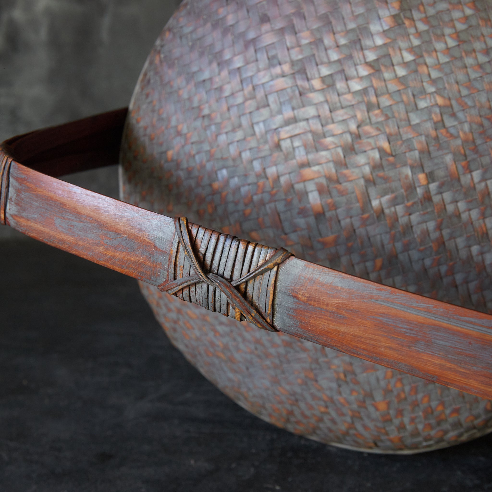 Tea ceremony: Old bamboo tea basket, Meiji period/1868-1912CE