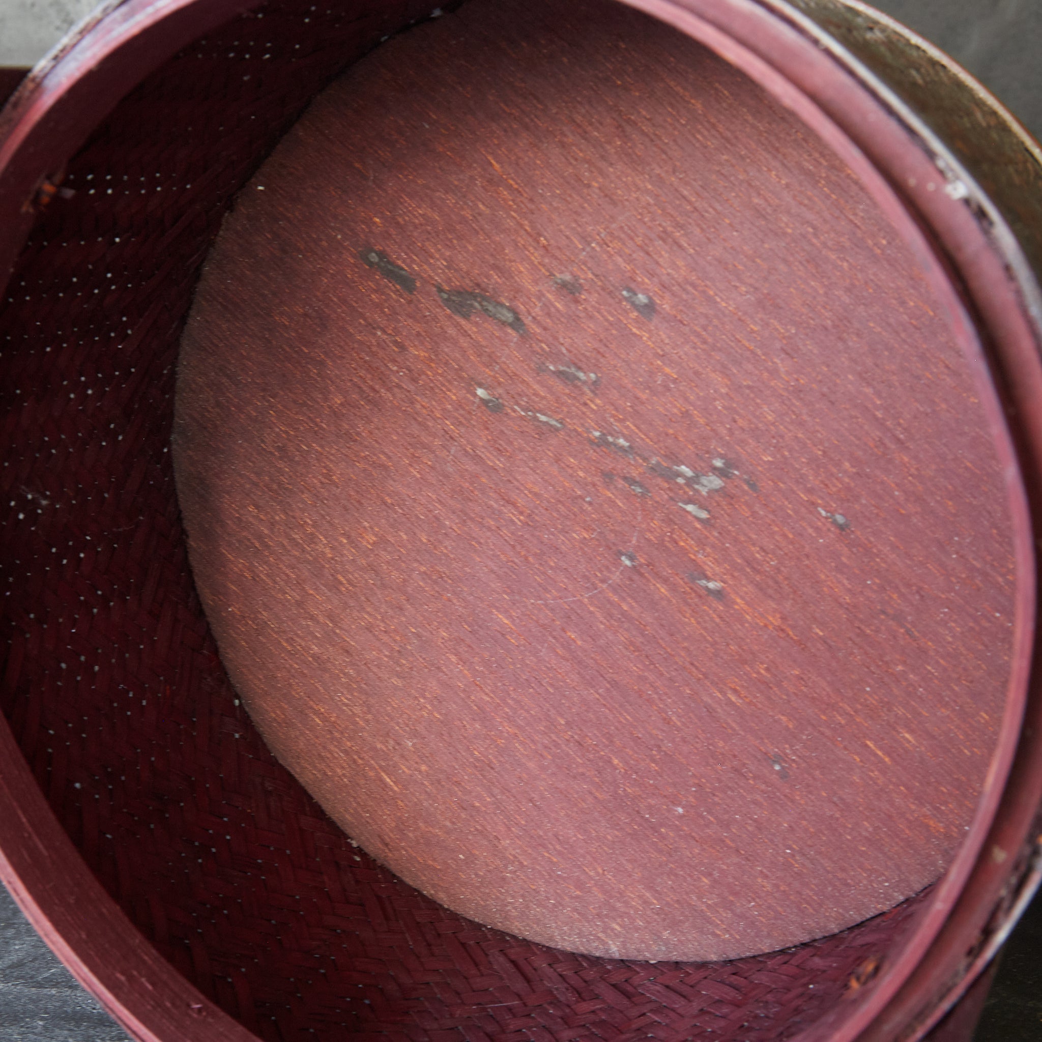 Tea ceremony: Old bamboo tea basket, Meiji period/1868-1912CE