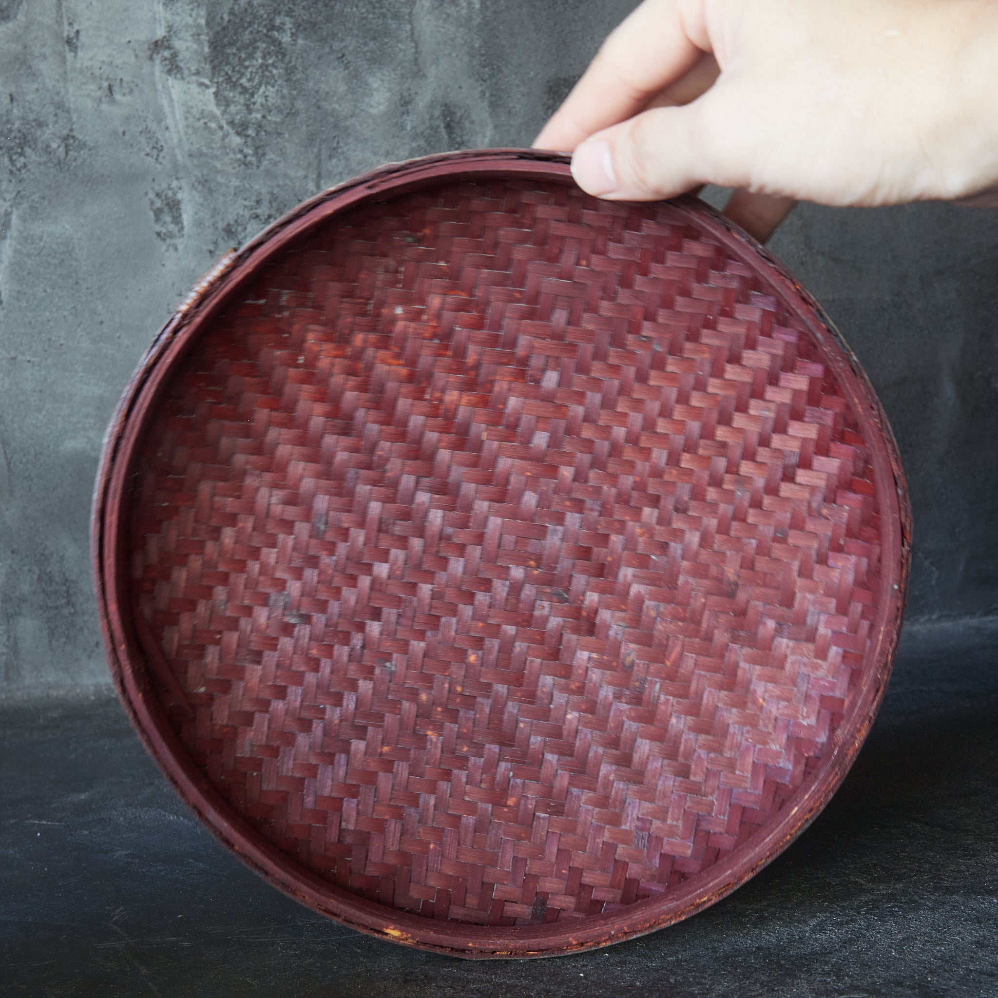 Tea ceremony: Old bamboo tea basket, Meiji period/1868-1912CE