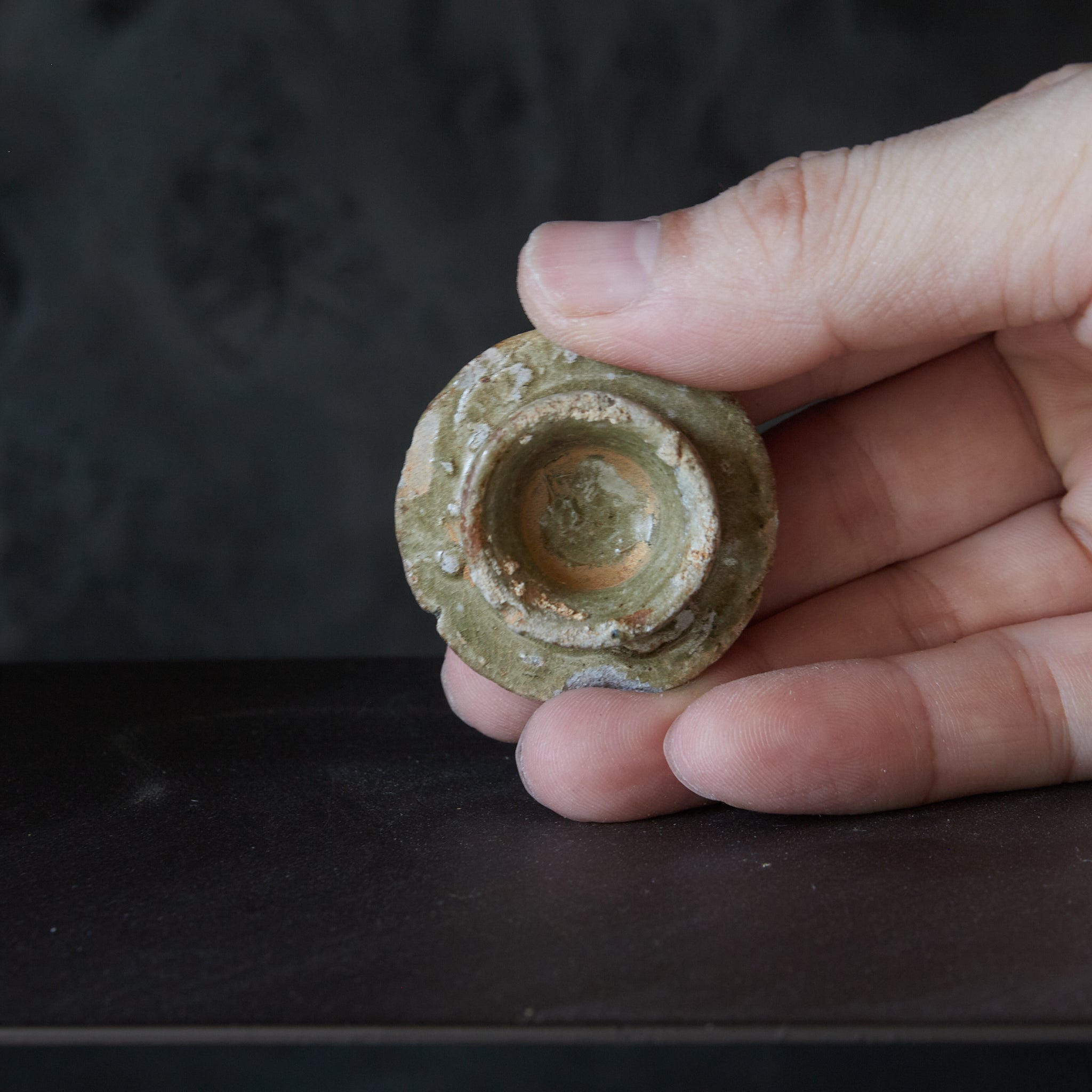 Small jar with Goryeo inlaid lid, tea caddy, Goryeo period/918-1392CE