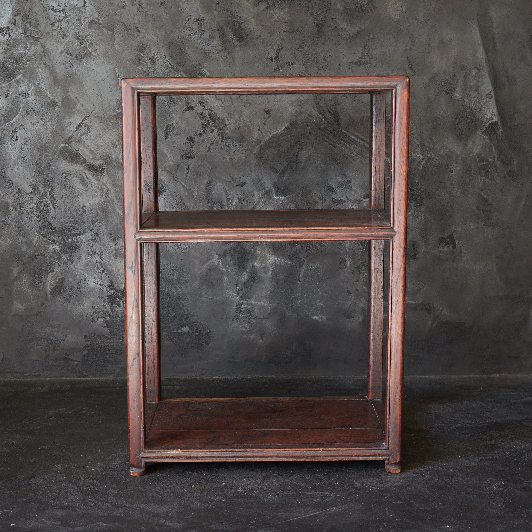 A small, wooden Joseon Dynasty square shelf, Joseon Dynasty/1392-1897CE