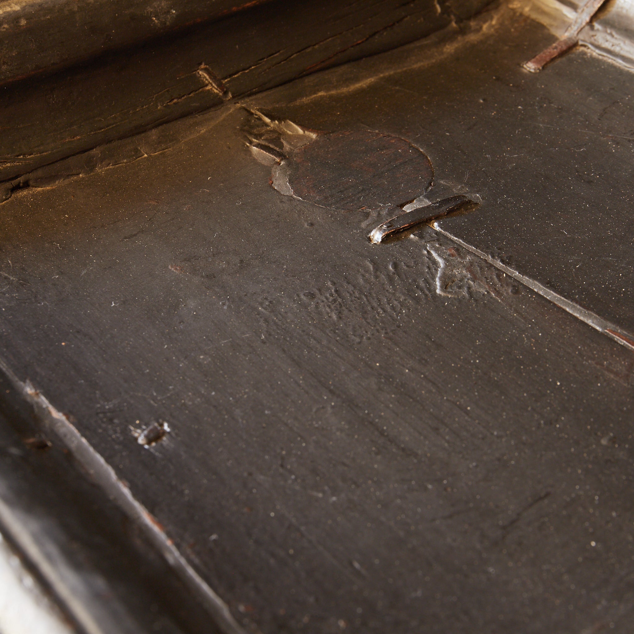 A four-sided tea tray from the Joseon Dynasty, with a beautiful wooden finish.