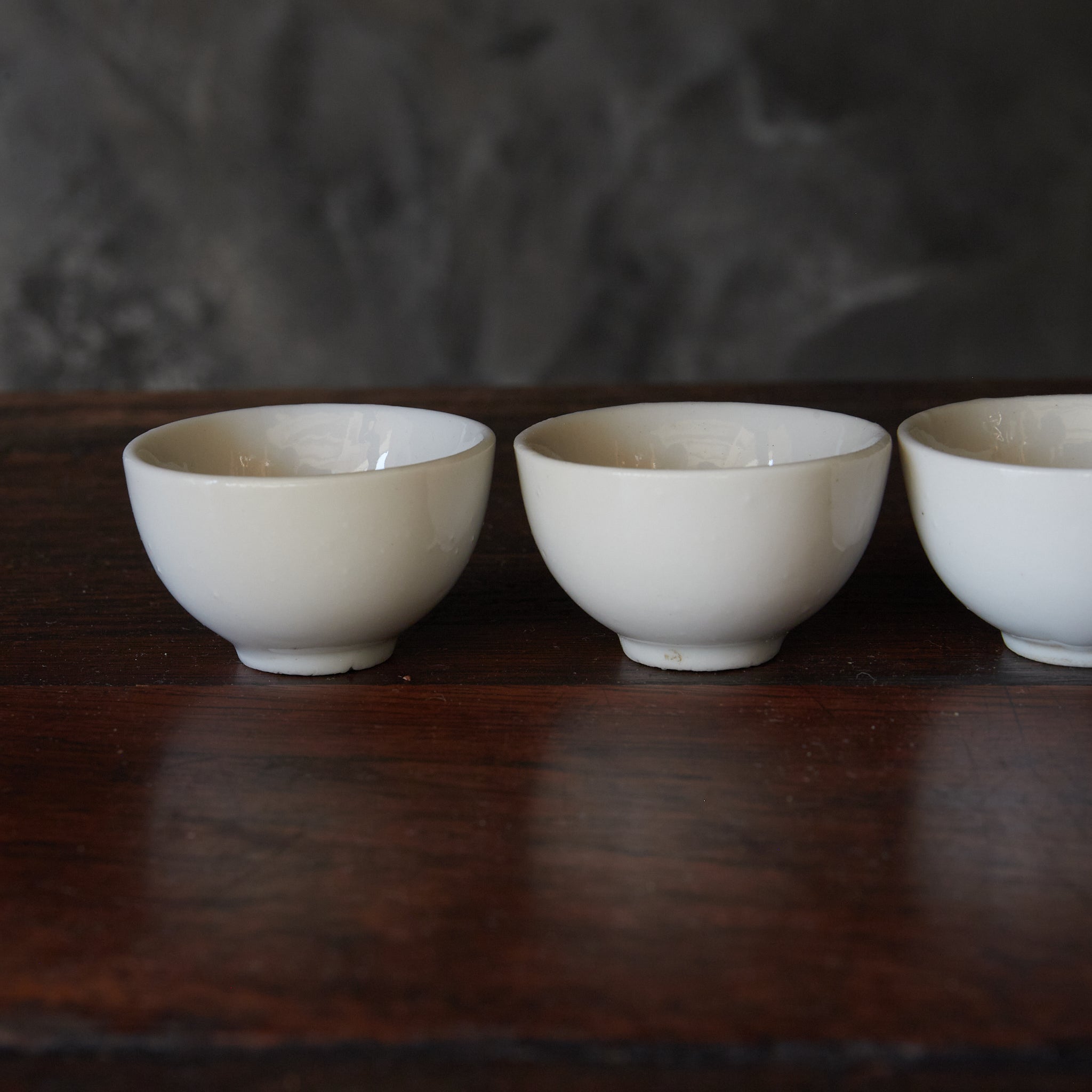 Qing White Porcelain Jade Bowl, Sencha Bowl, Chinese Tea Cup, Set of 5, Qing Dynasty/1616-1911CE