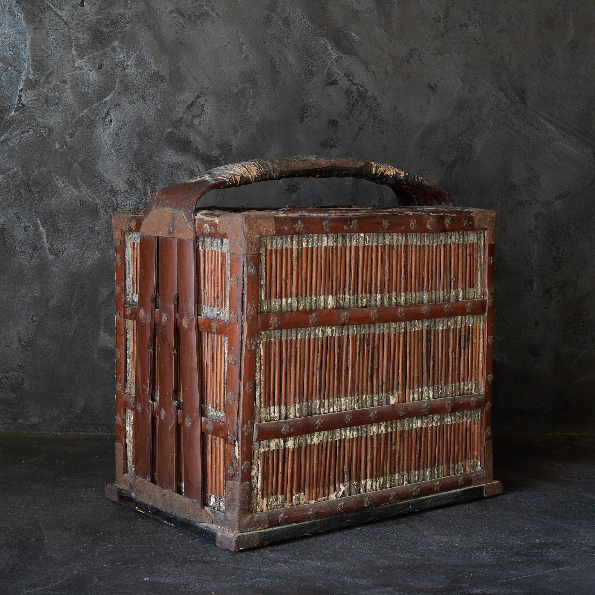 ARMARIO PARA UTENSILIOS DE BAMBÚ, Dinastía Qing（1616–1911 d. C.）