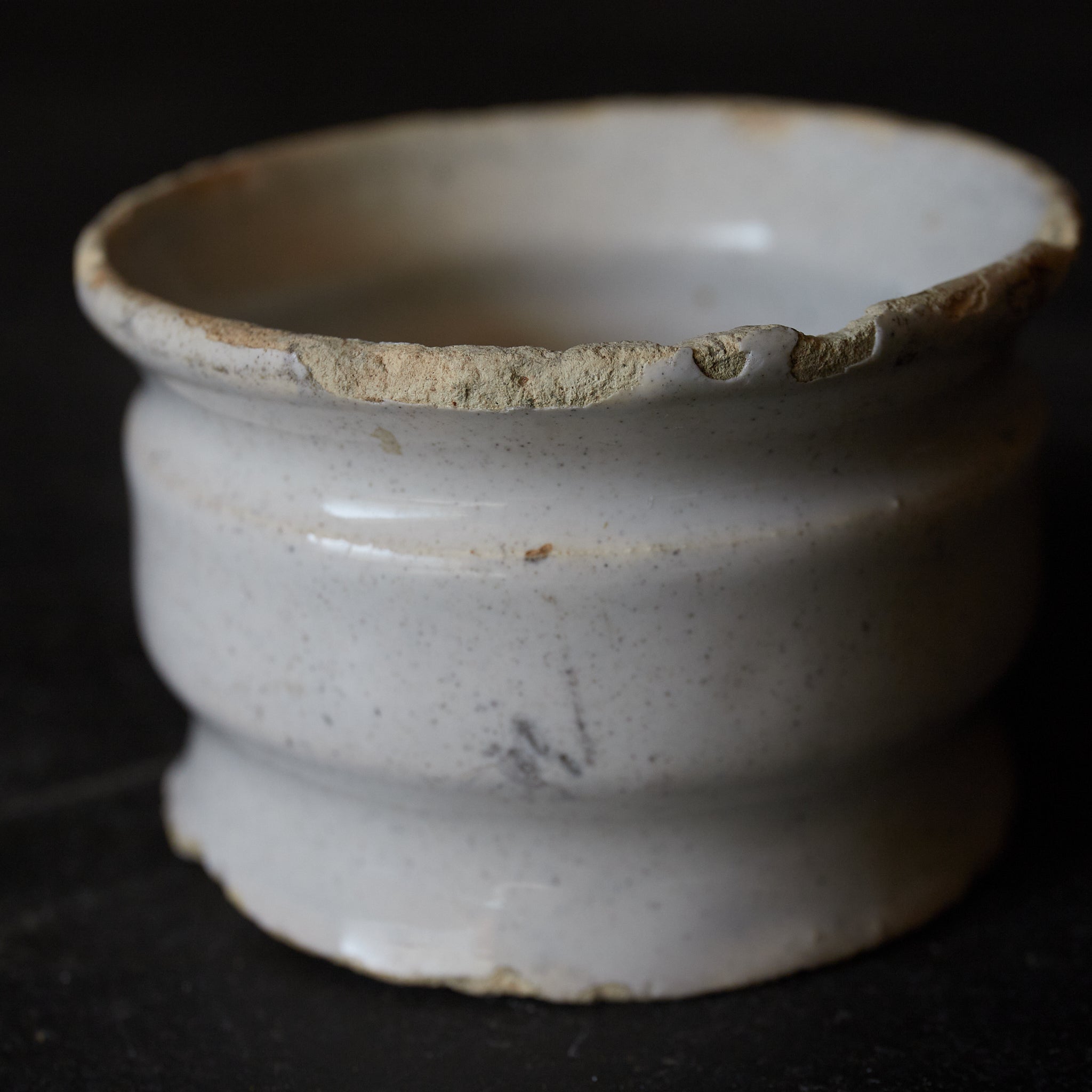 SMALL JAR, Delftware, white-glazed, 7, Dutch Antique, Early Modern Period（16th–19th centuries）