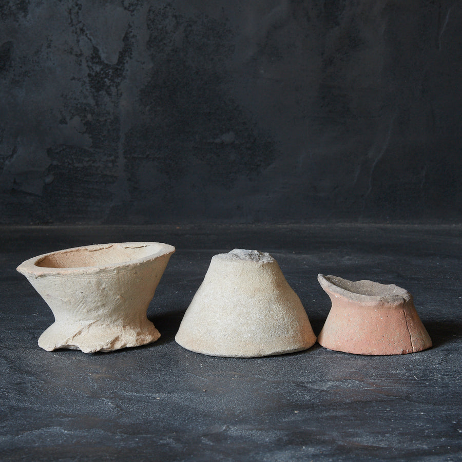 弥生–古墳時代 土器破片 3点（300BCE–581CE）