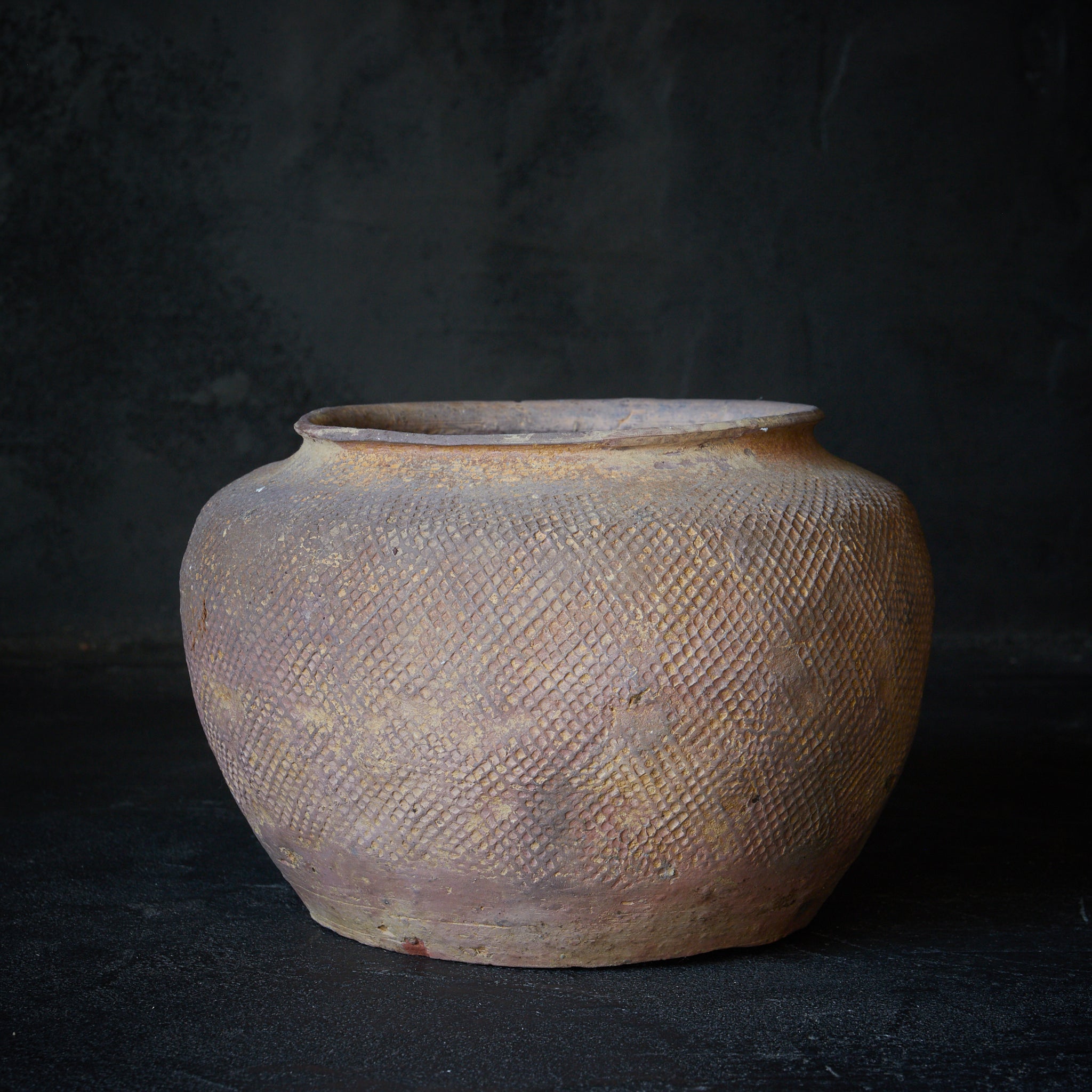 春秋戦国時代 硬陶印文壺（770–221BCE） | 入蘆花（ロカニイル）