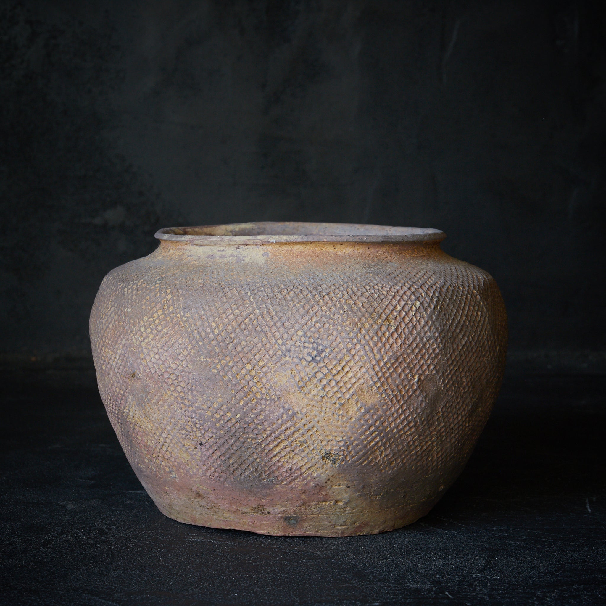 春秋戦国時代 硬陶印文壺（770–221BCE） | 入蘆花（ロカニイル）