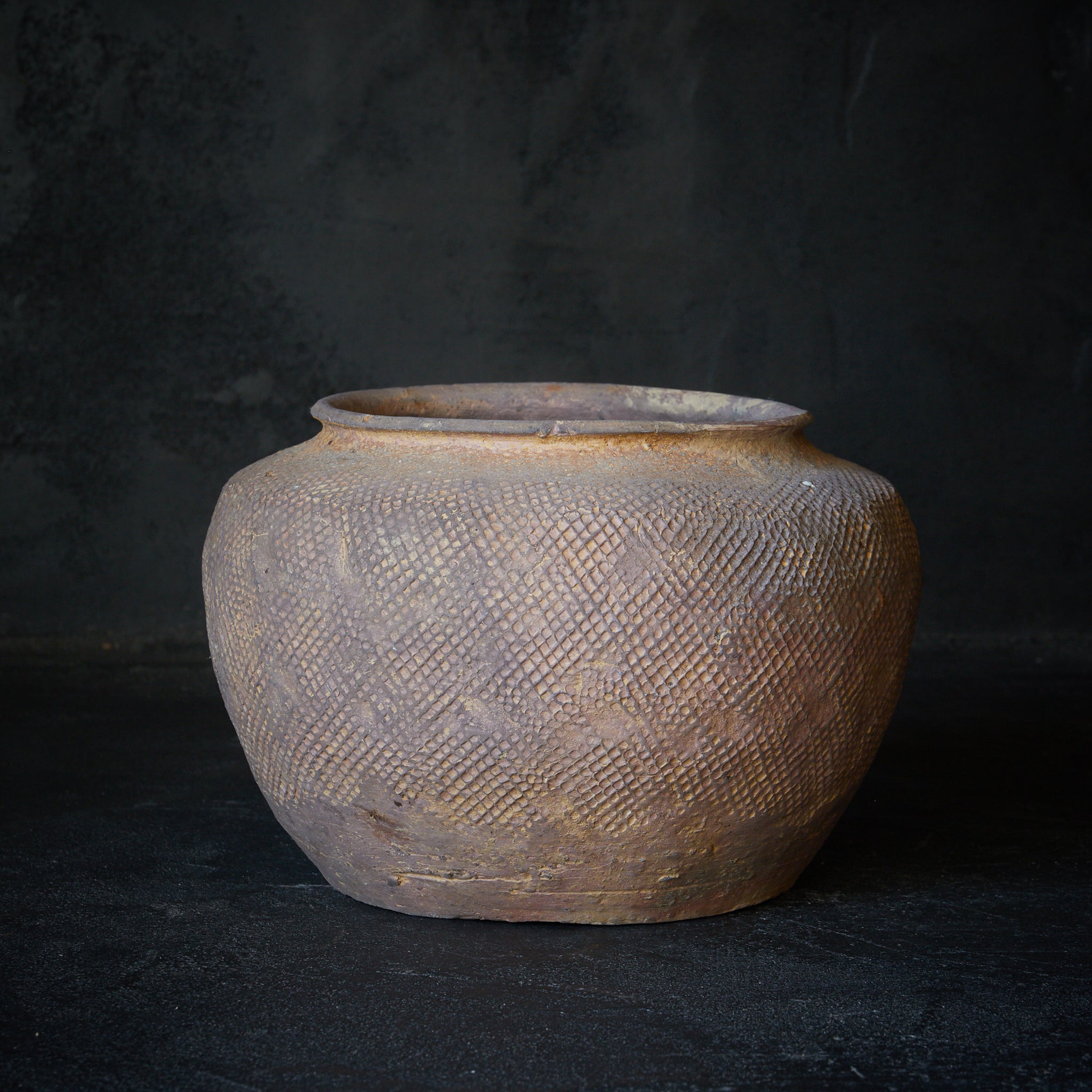 春秋戦国時代 硬陶印文壺（770–221BCE） | 入蘆花（ロカニイル）