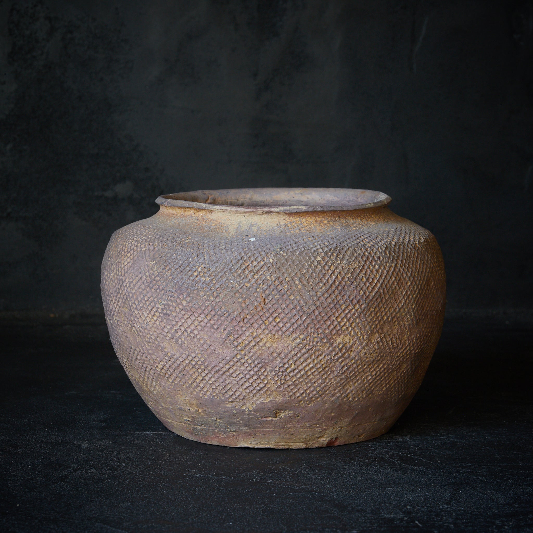 春秋戦国時代 硬陶印文壺（770–221BCE） | 入蘆花（ロカニイル）