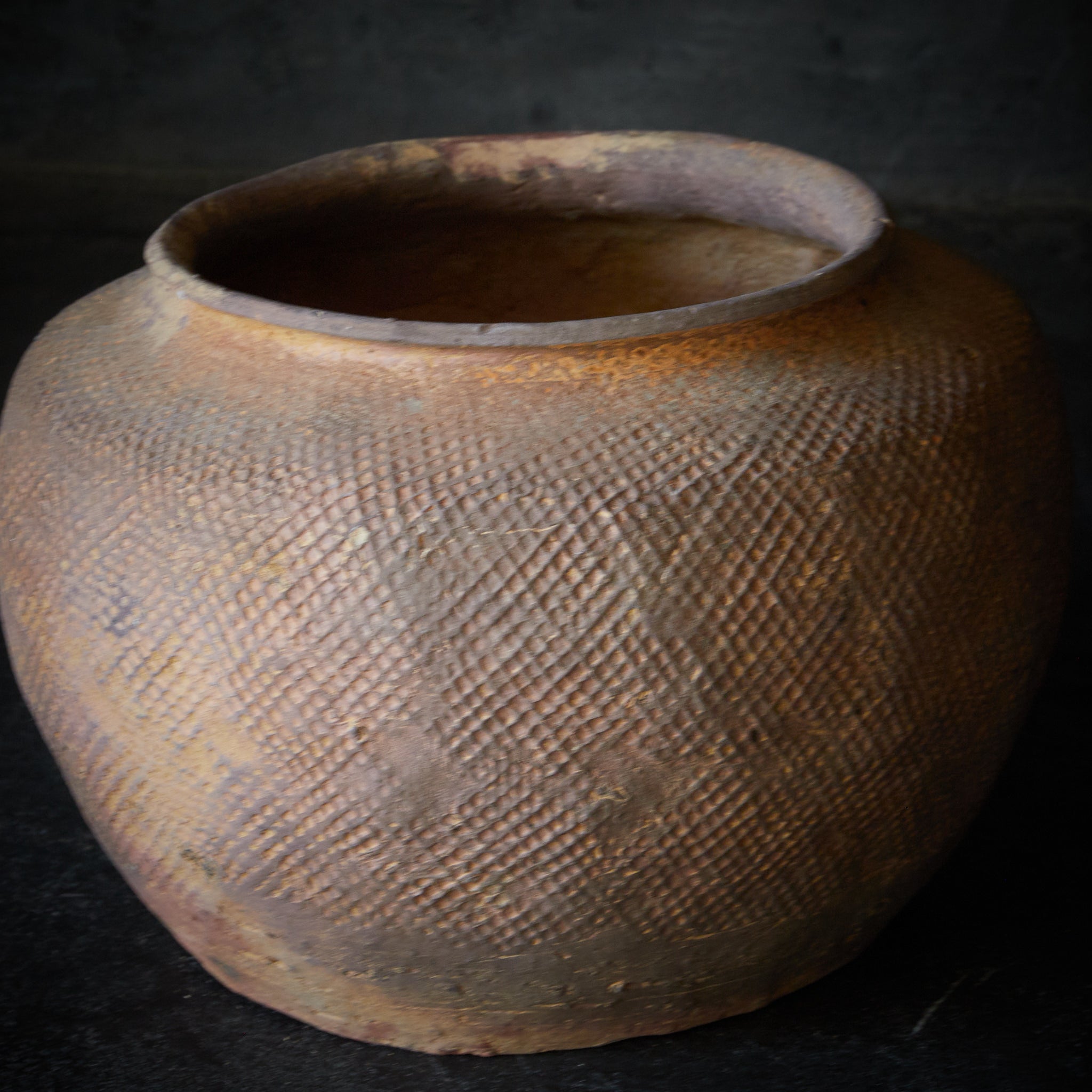 春秋戦国時代 硬陶印文壺（770–221BCE） | 入蘆花（ロカニイル）