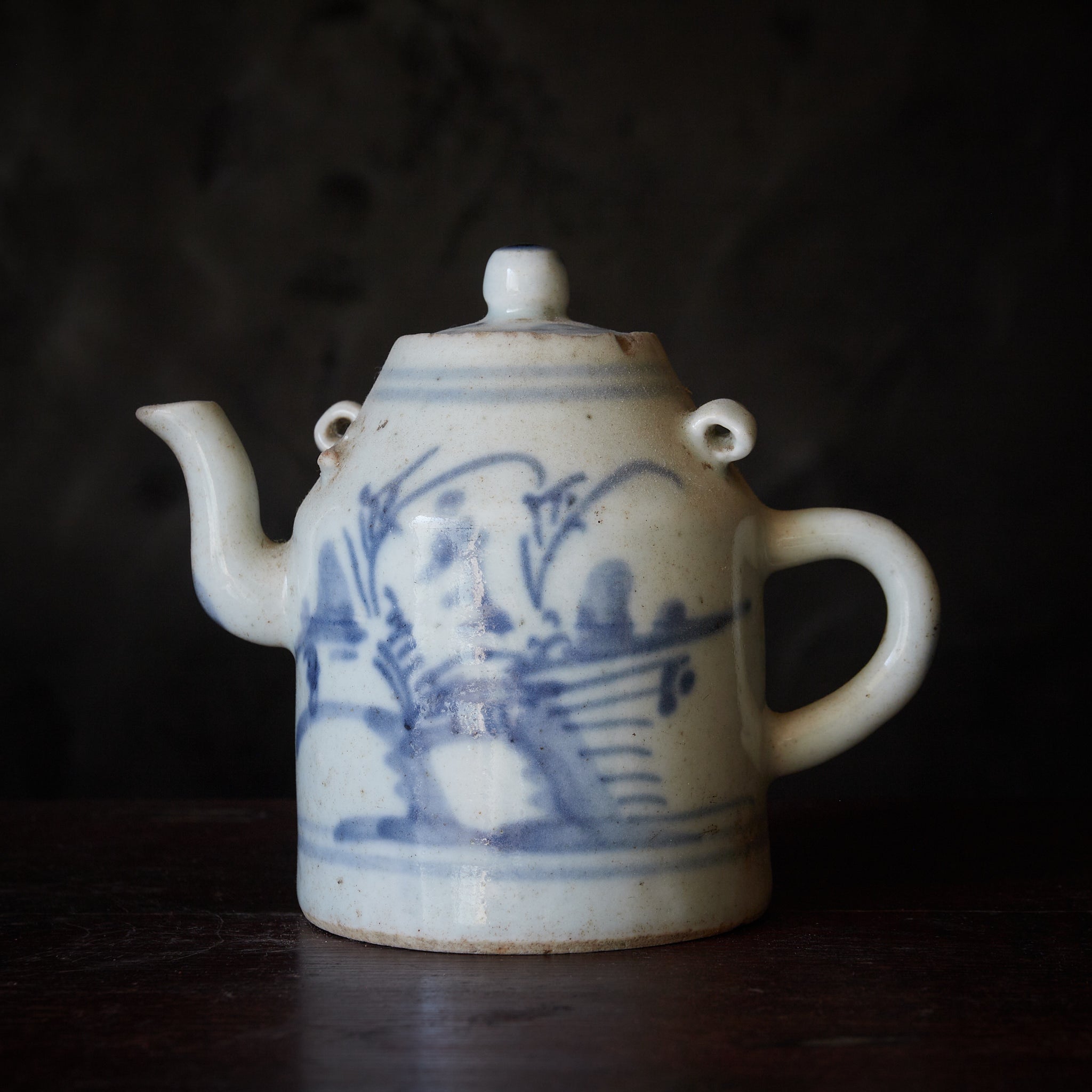 明時代 古染付水注 浄瓶★時代物★ 明時代 古染付水注 浄瓶☆時代物☆ 明時代 古染付水注 浄瓶☆時代物