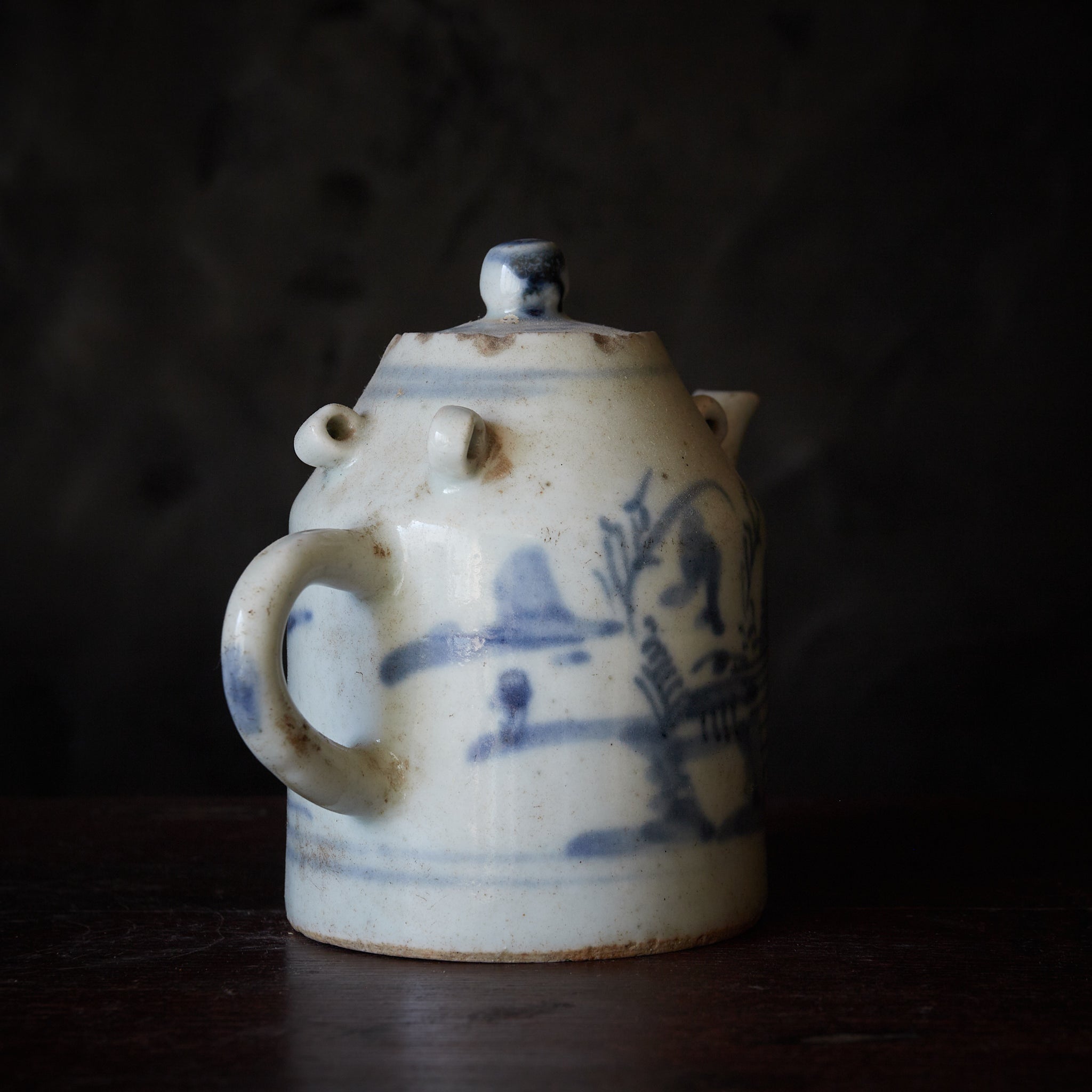 中国陶磁器　明法花　水注 中国陶磁器 明法花 水注 中国陶磁器明法花水注