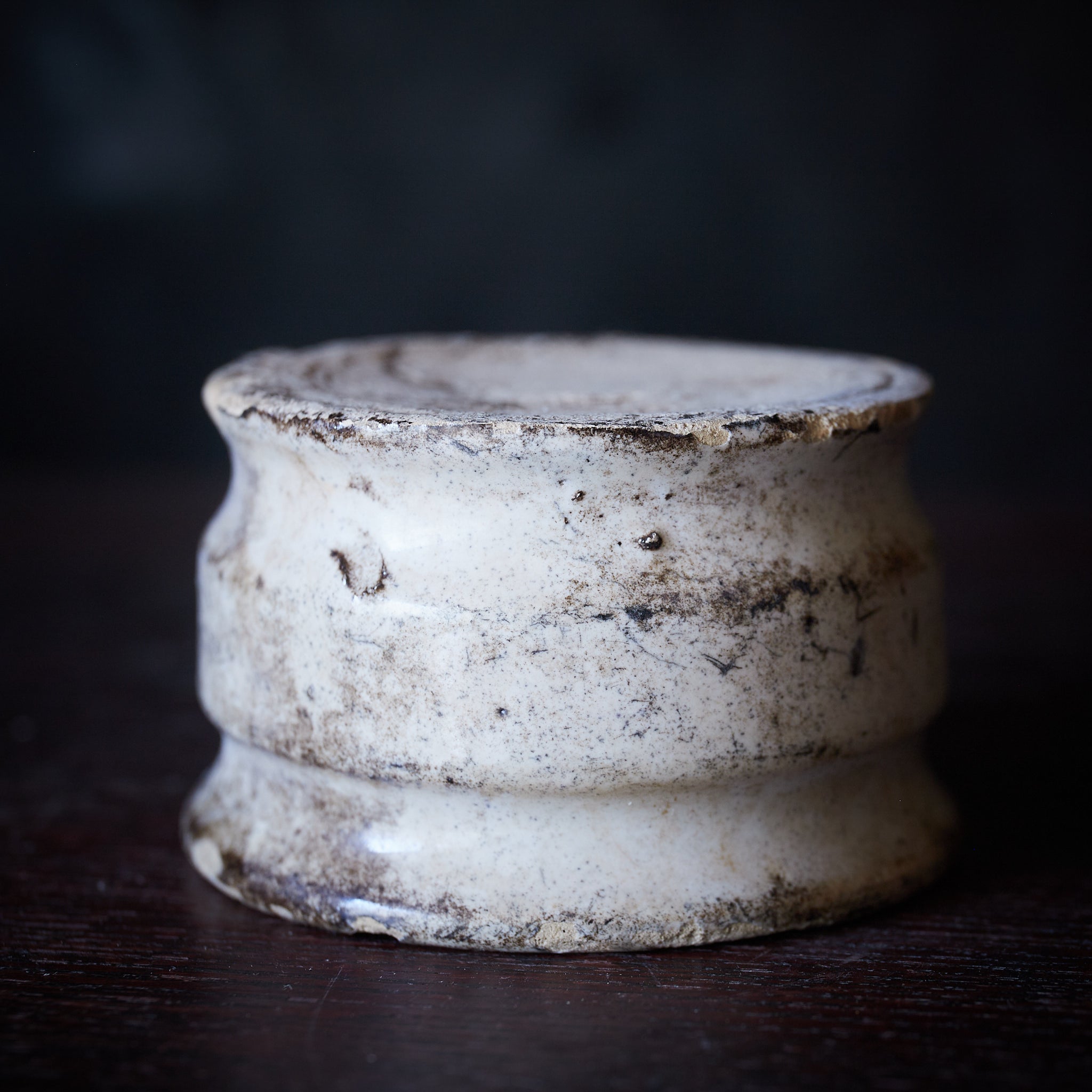 オランダアンティーク 白釉デルフト小壺（近世：16–19世紀） | 入蘆花