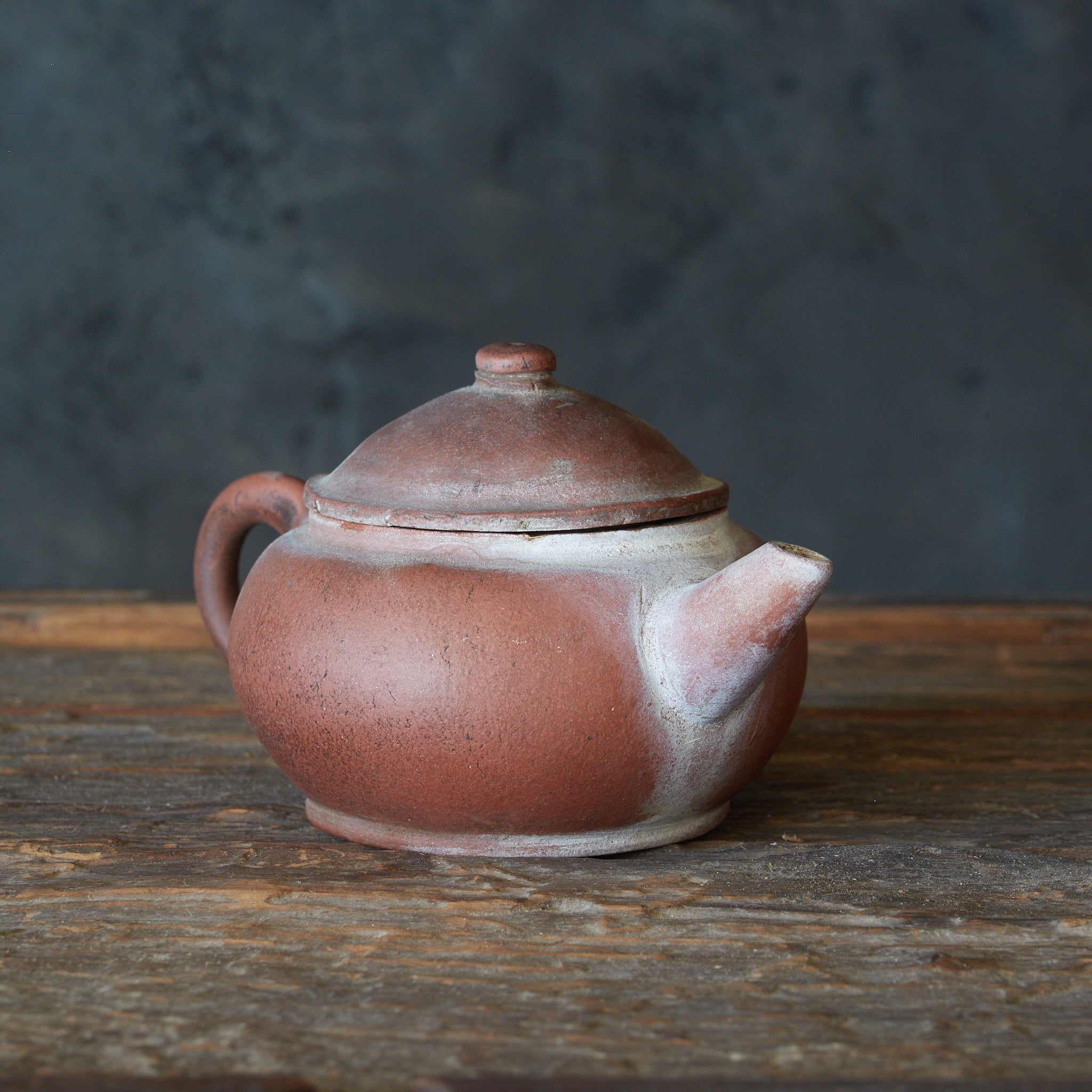 中国清時代　大振朱泥急須　幅約約18㎝　東Y7-1006☆2Fトトサ 中国清時代 大振朱泥急須 幅約約18㎝ 東Y7-1006