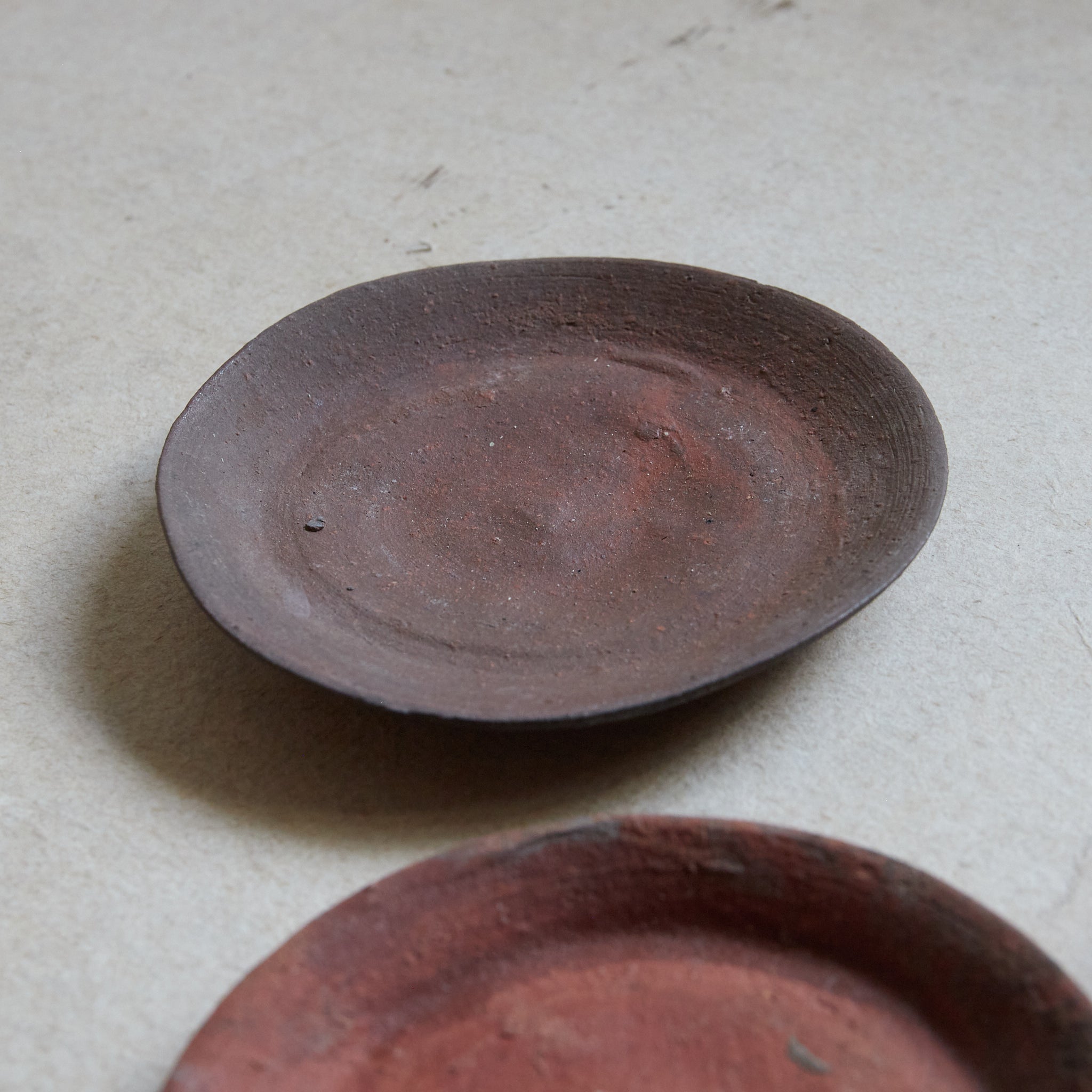 ASSIETTE À DESSERT, Bizen, ensemble de 5, Période Meiji–Taisho（1868–1926 apr. J.-C.）