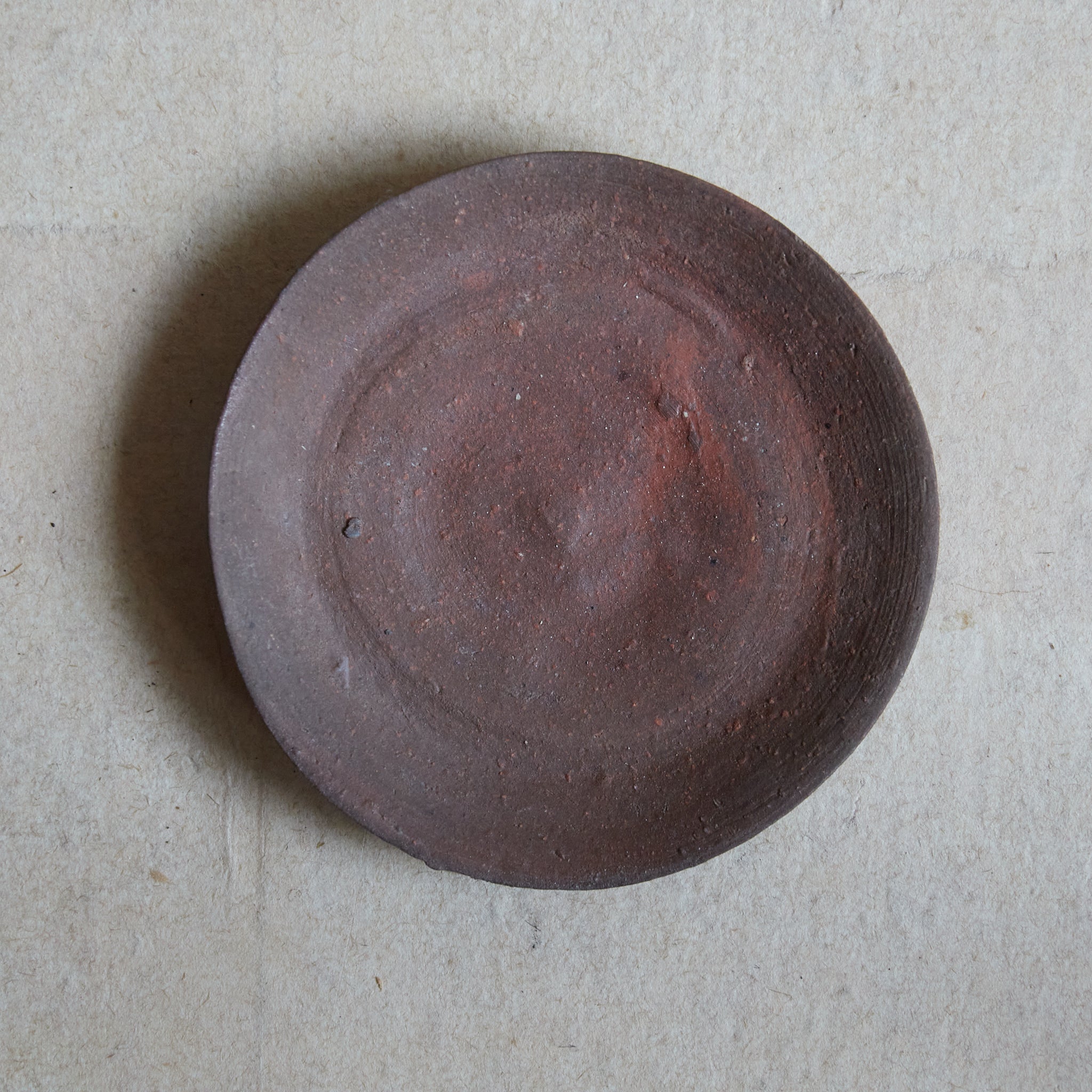 ASSIETTE À DESSERT, Bizen, ensemble de 5, Période Meiji–Taisho（1868–1926 apr. J.-C.）