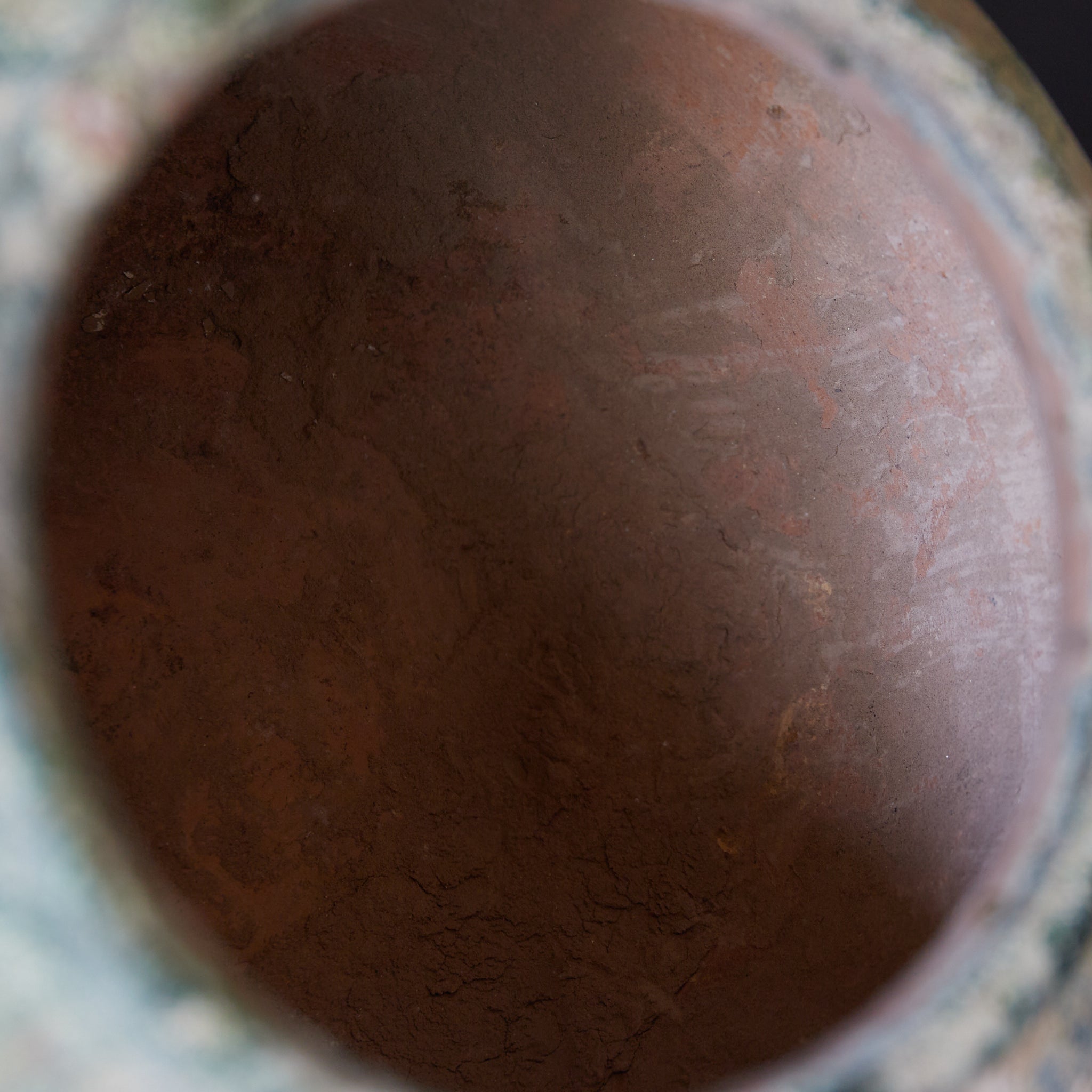 SMALL JAR, Iridescent green-glazed, Han Dynasty（206BCE–220CE）