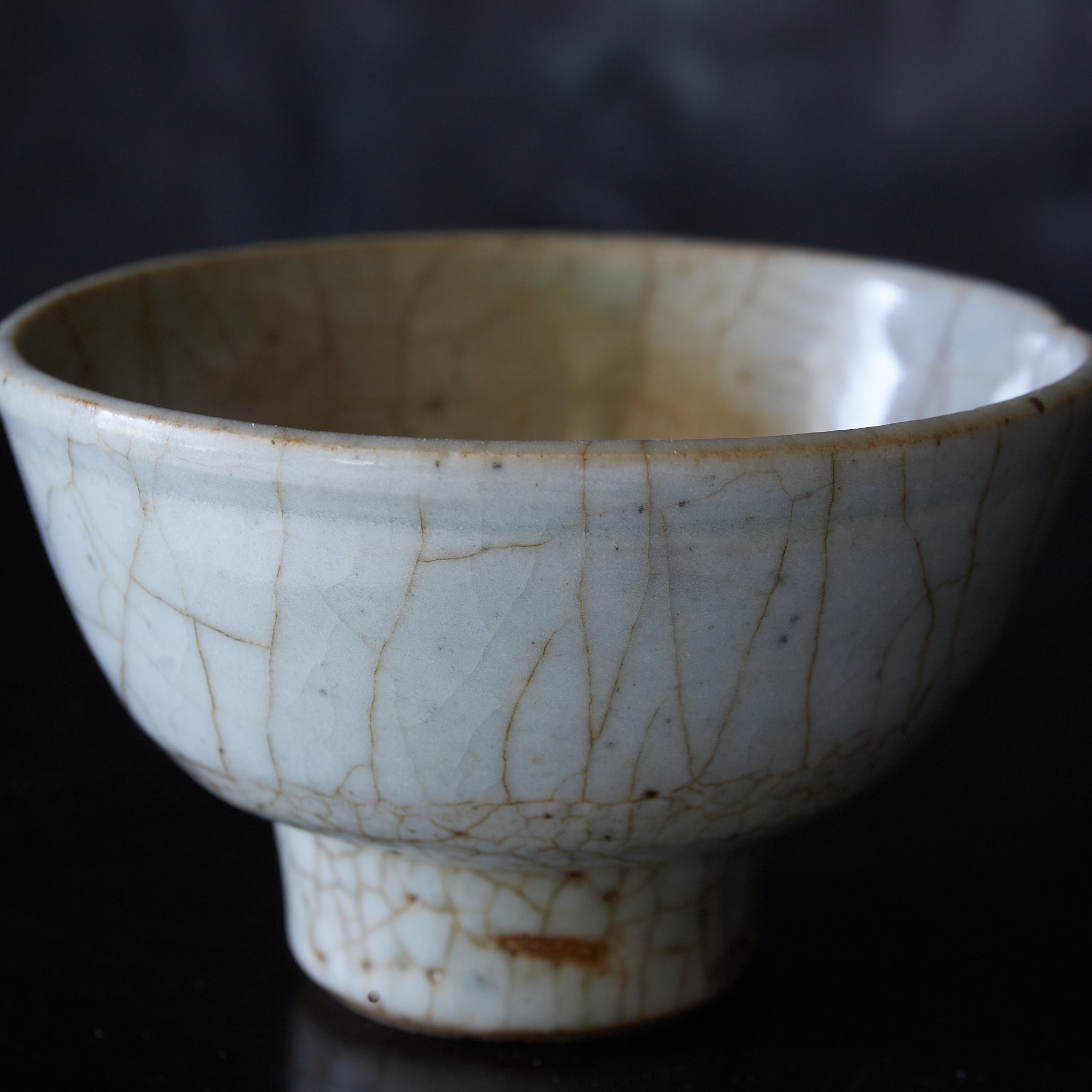 中国　明朝　萬暦　青花兎文杯　O41-2 中国 明朝 萬暦 青花兎文杯 O41-2