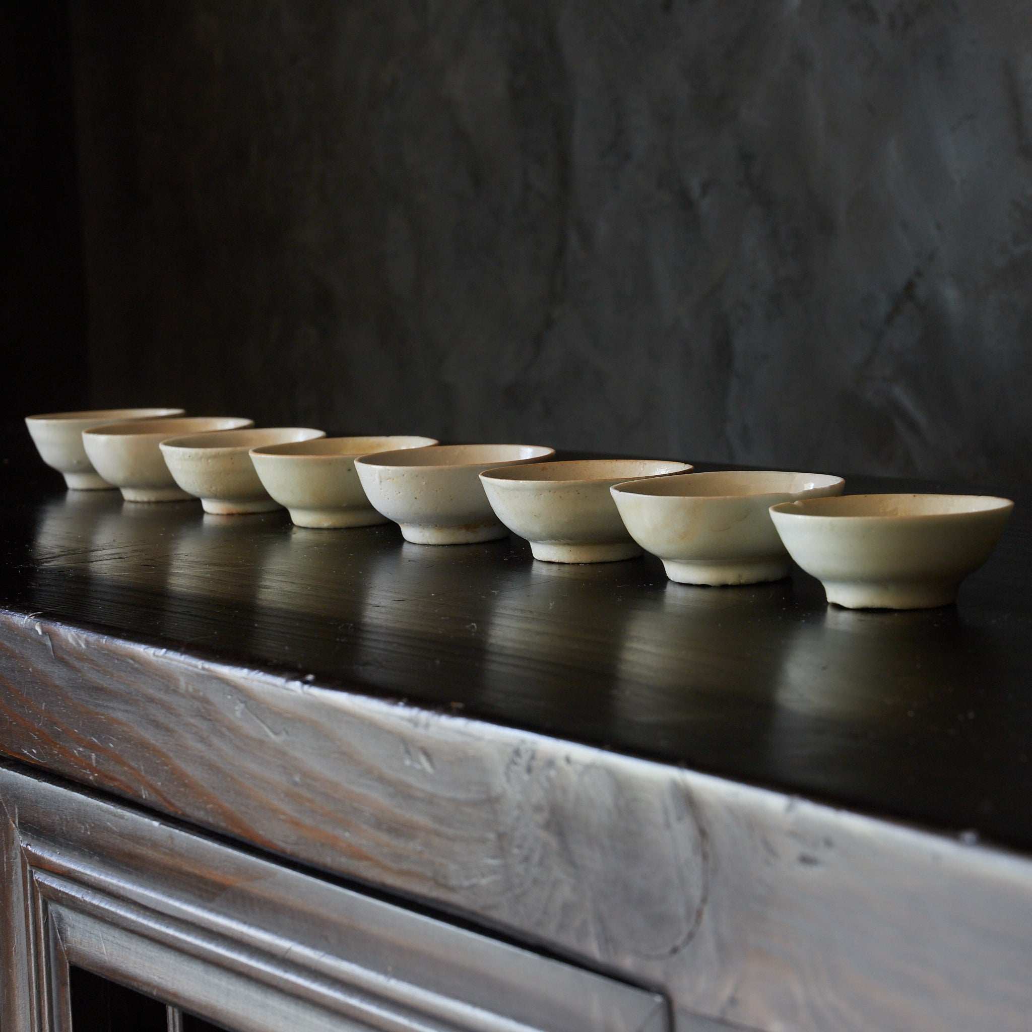 SENCHA-TEESCHALE, Weißporzellan, 8er-set, Ming-Dynastie（1368–1644 n. Chr.）