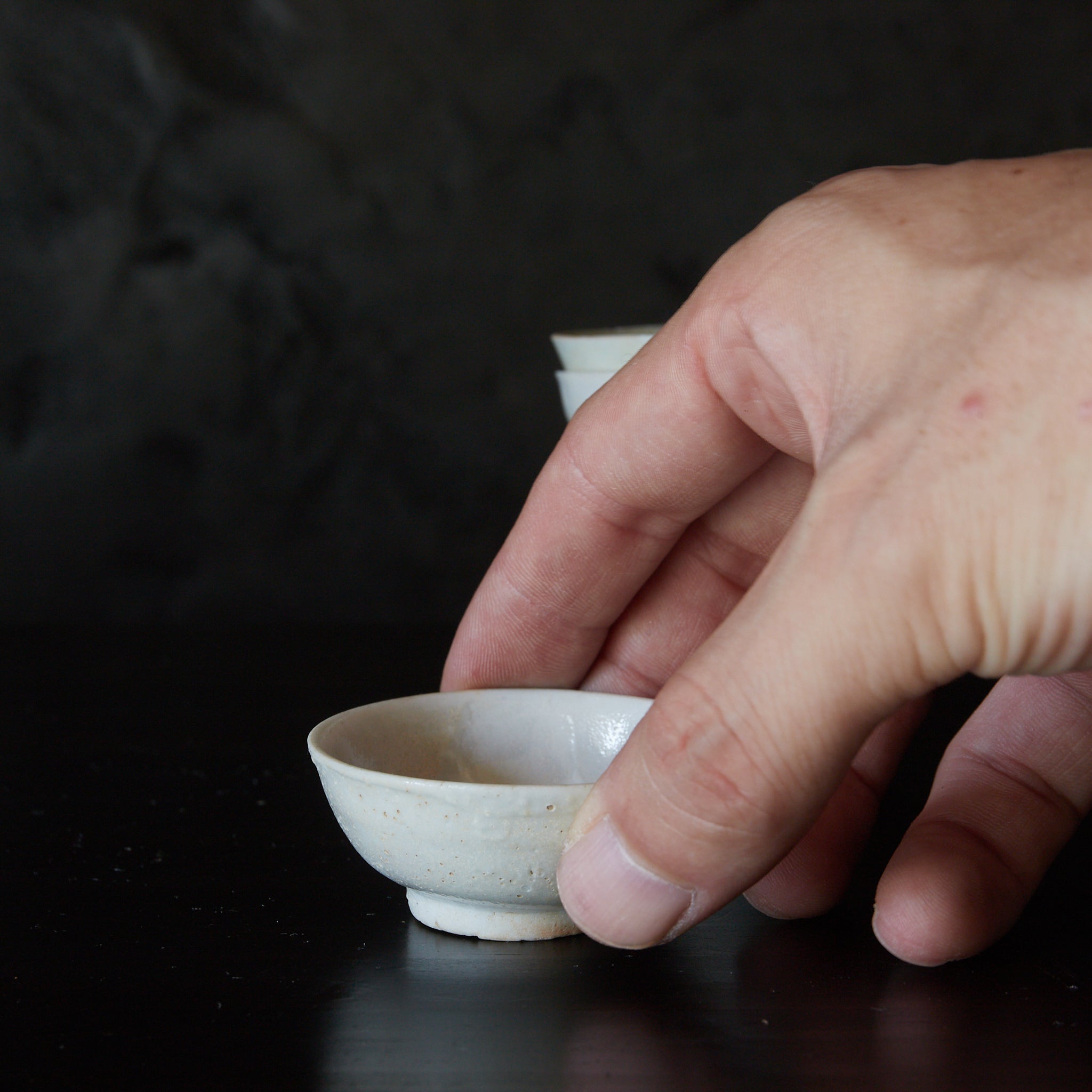 TAZA PARA SENCHA, Porcelana blanca, juego de 8, Dinastía Ming（1368–1644 d. C.）