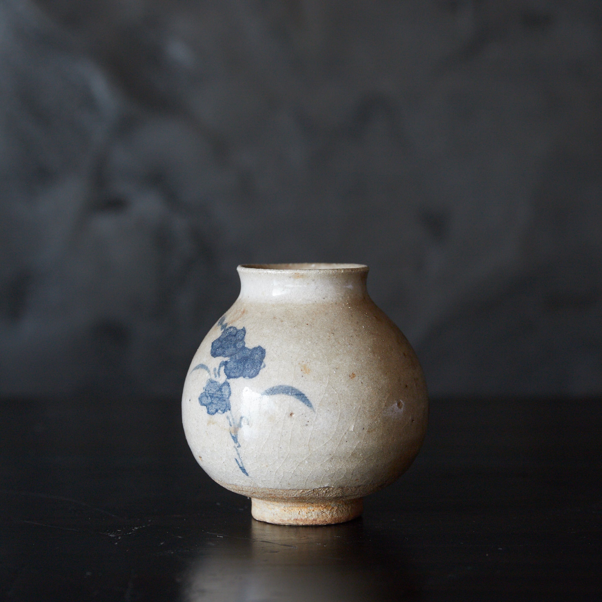 江戸時代 古民窯 染付花文小壺（1603–1867CE） | 入蘆花（ロカニイル）