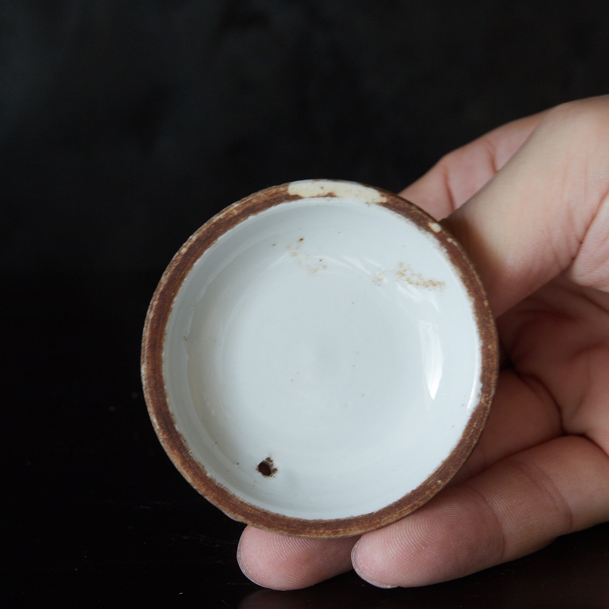 江戸時代 古伊万里 白磁染付桐文横手急須（1603–1867CE） | 入蘆花