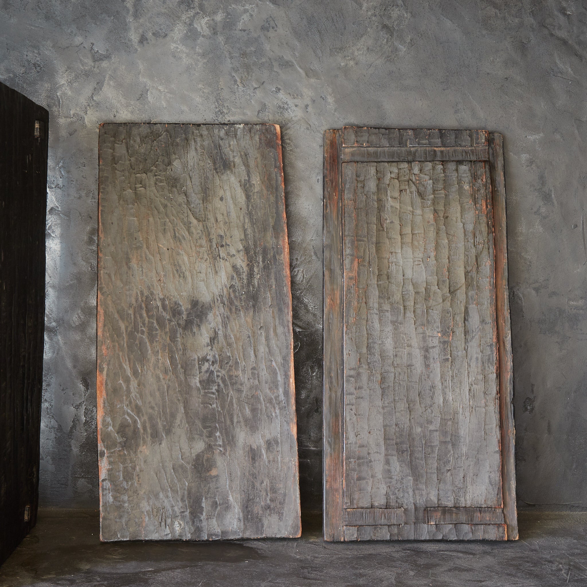 CAJA LACADA EN NEGRO, Con patrón de marcas de azuela, Antigüedad laosiana, Edad Moderna Temprana（Siglos XVI–XIX）
