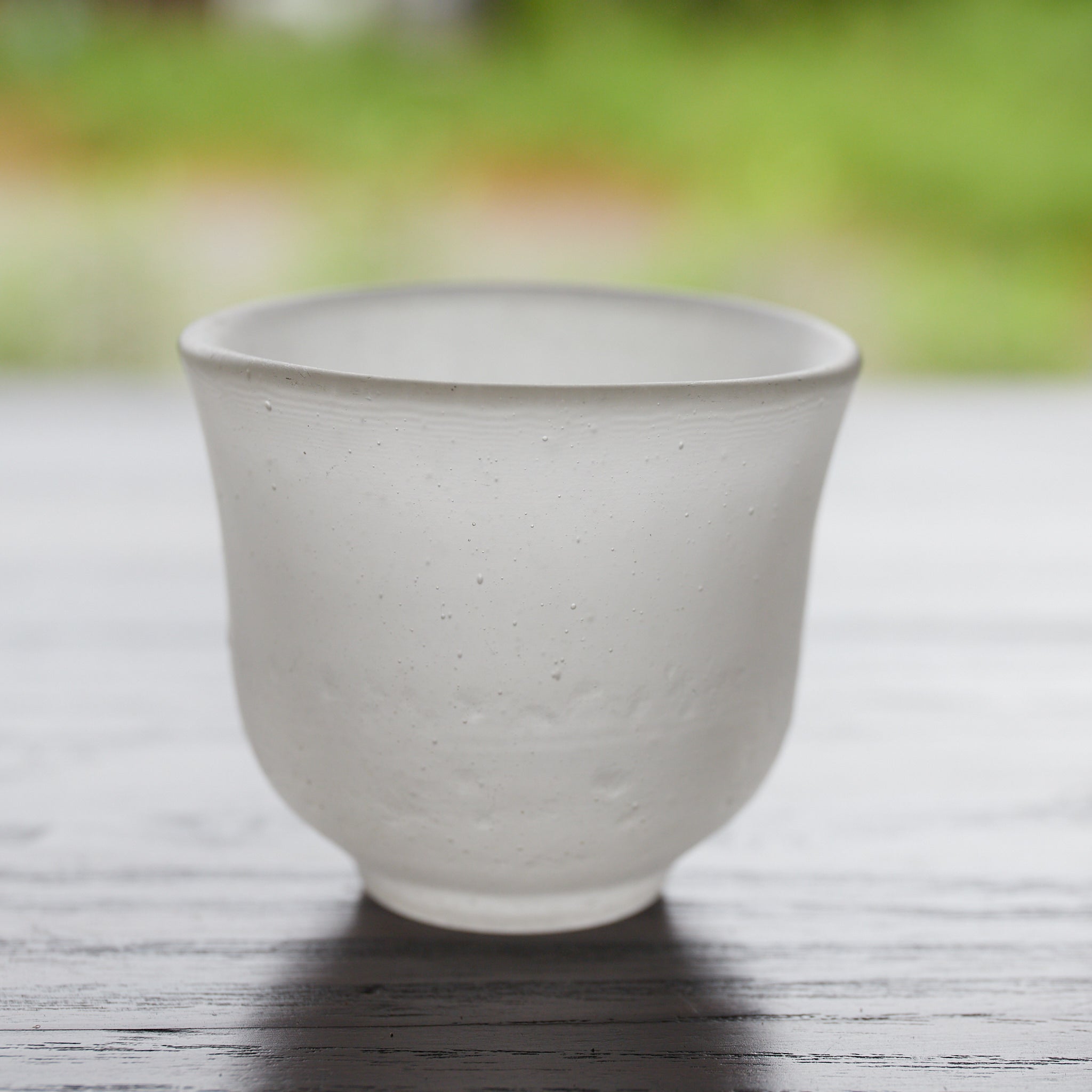 COPA DE VIDRIO ANTIGUO CON BURBUJAS, Juego de 4, Período Showa（1926–1989 d. C.）