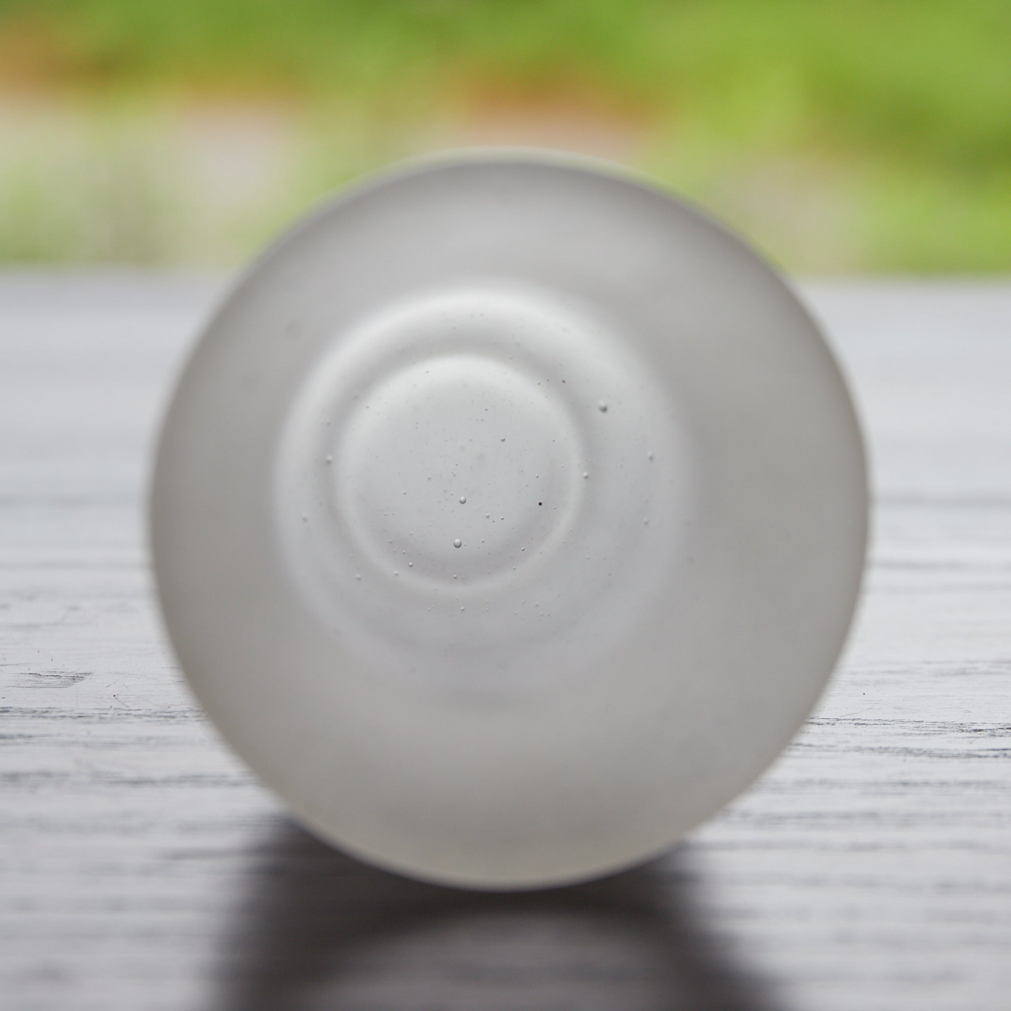 COPA DE VIDRIO ANTIGUO CON BURBUJAS, Juego de 4, Período Showa（1926–1989 d. C.）