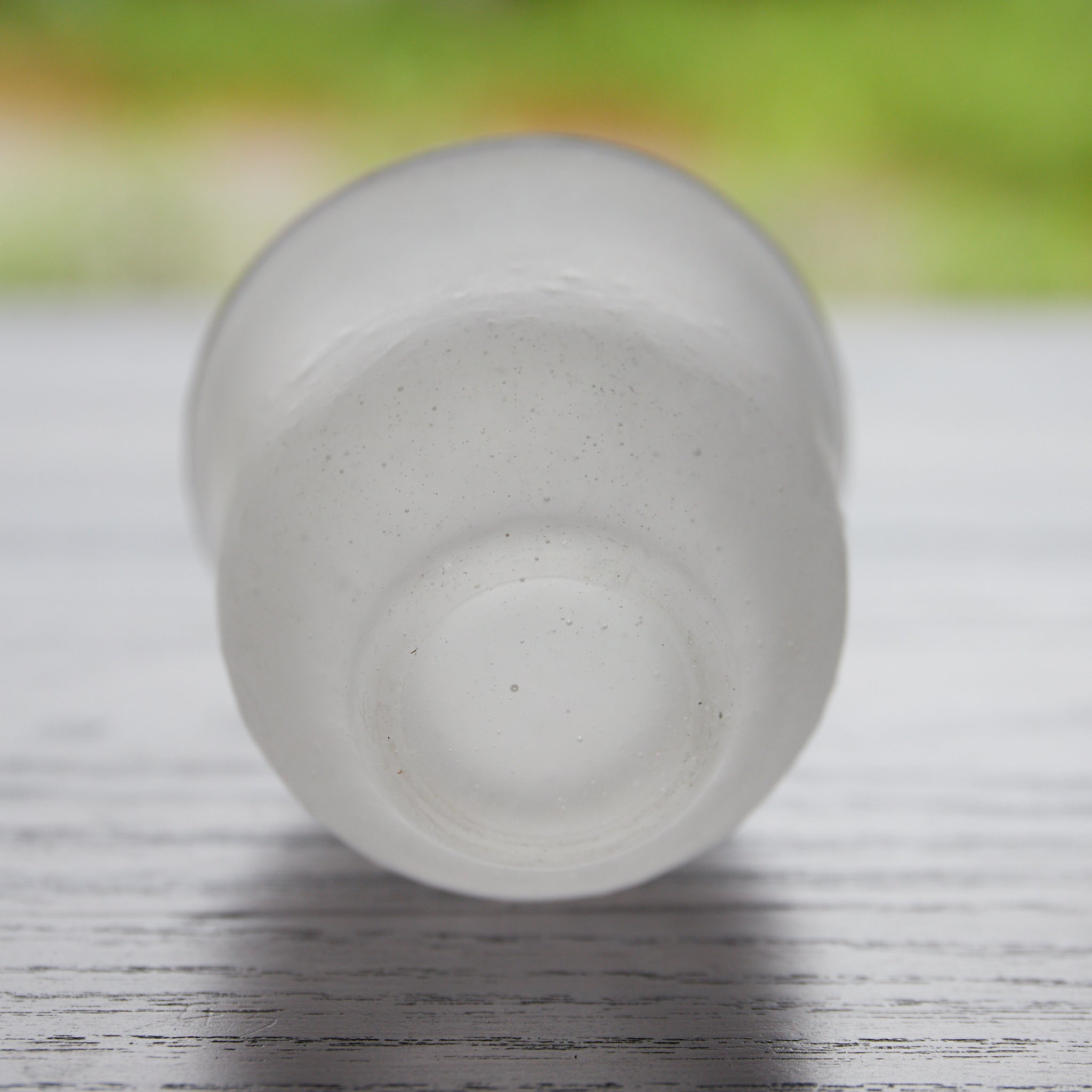 COPA DE VIDRIO ANTIGUO CON BURBUJAS, Juego de 4, Período Showa（1926–1989 d. C.）