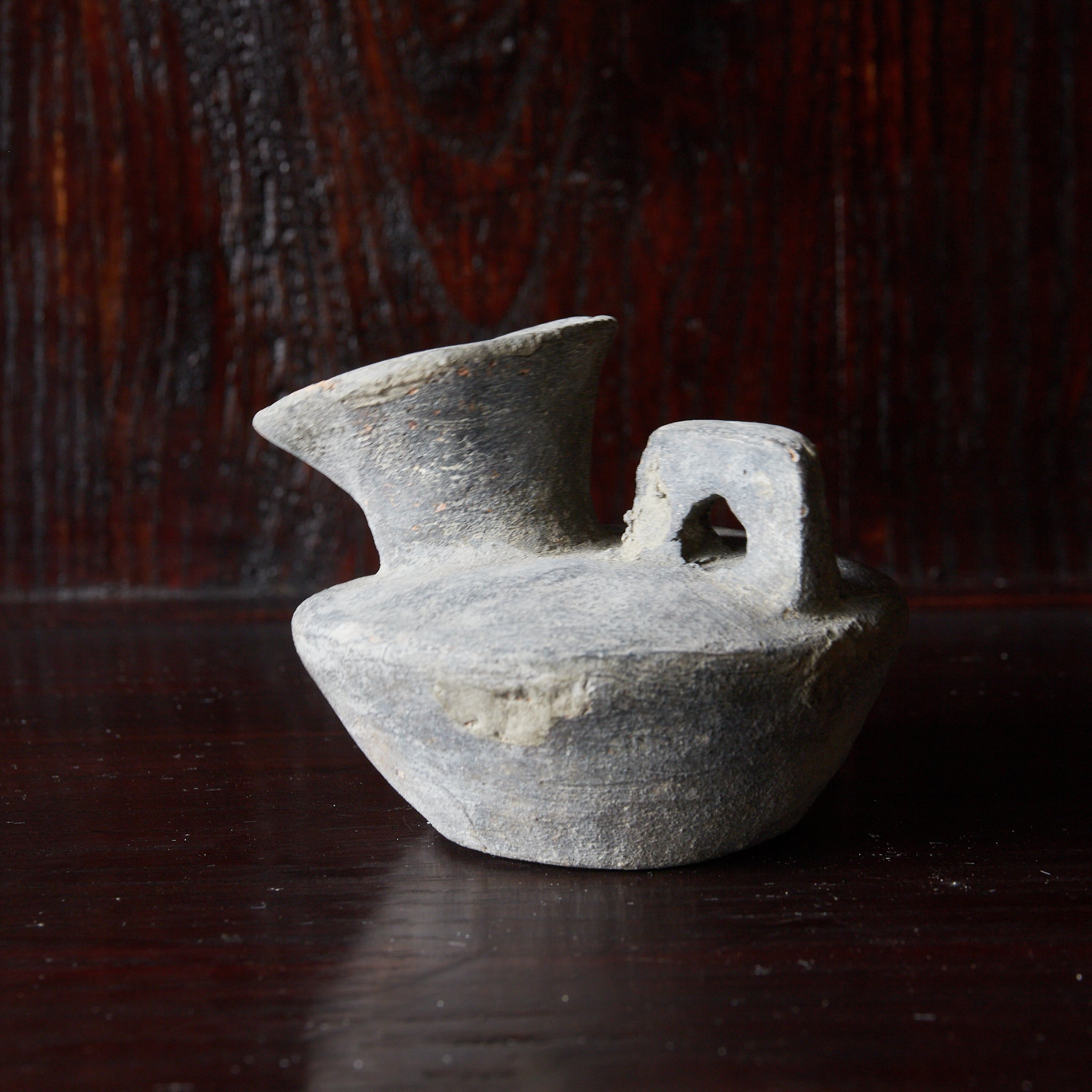 奈良–平安時代 須恵器 平瓶（710–1185CE） | 入蘆花（ロカニイル）